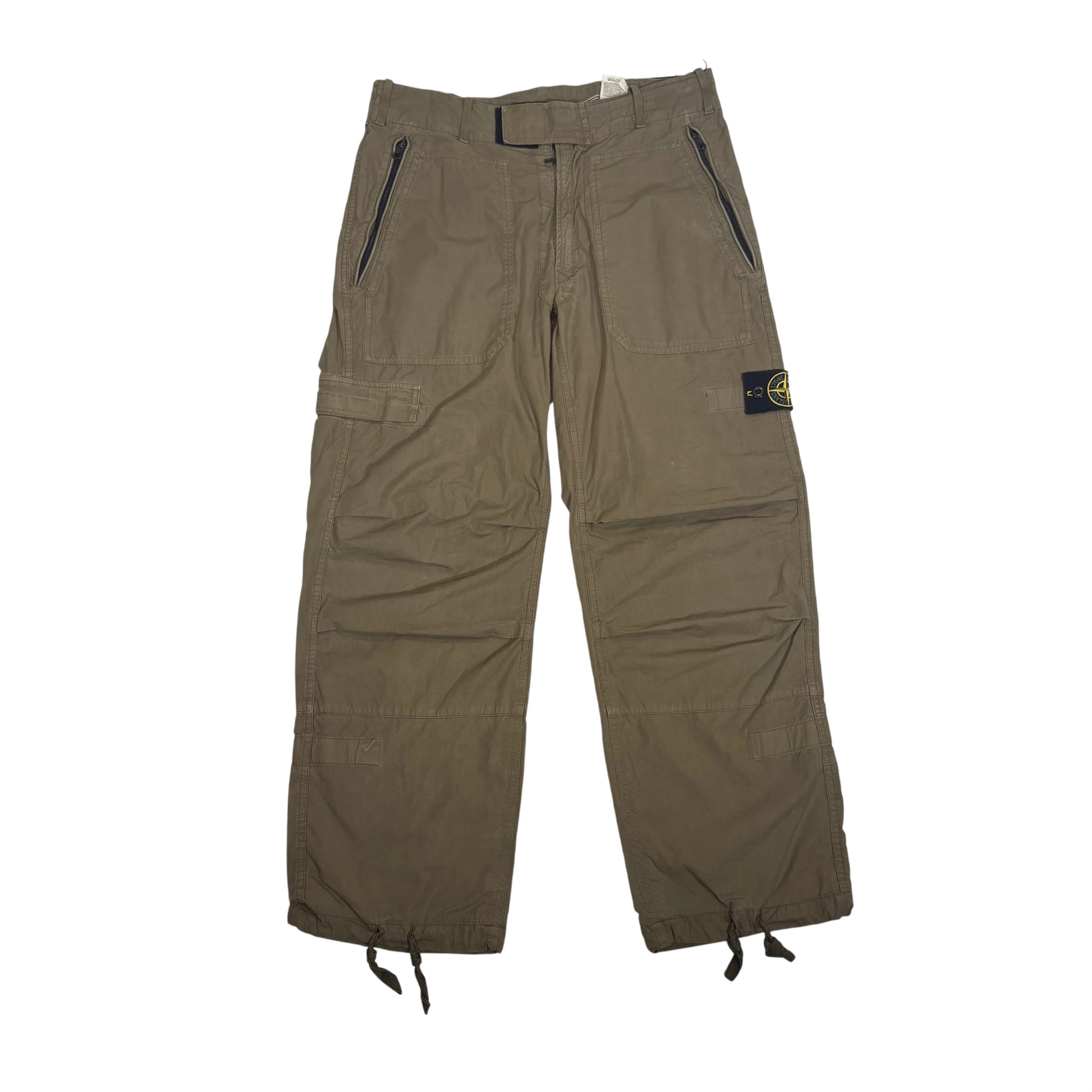 Stone Island Brown Compass Patch Cargo Pants