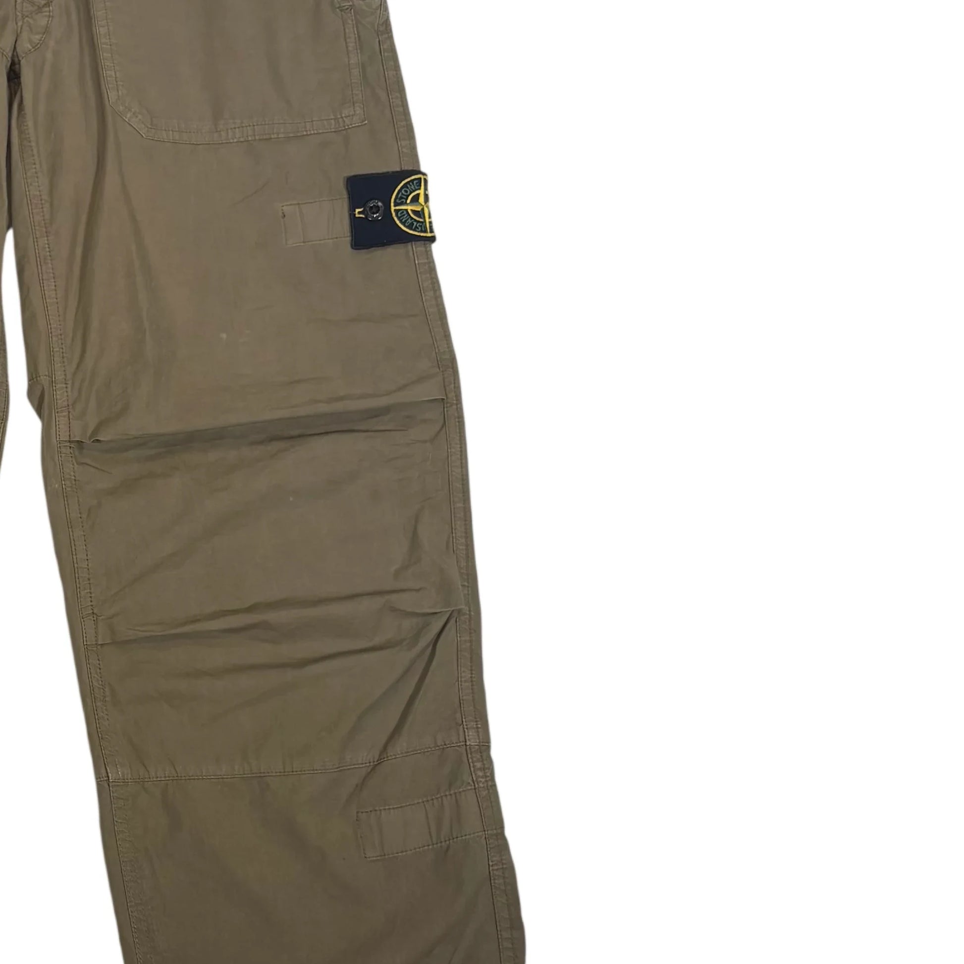 Stone Island Brown Compass Patch Cargo Pants