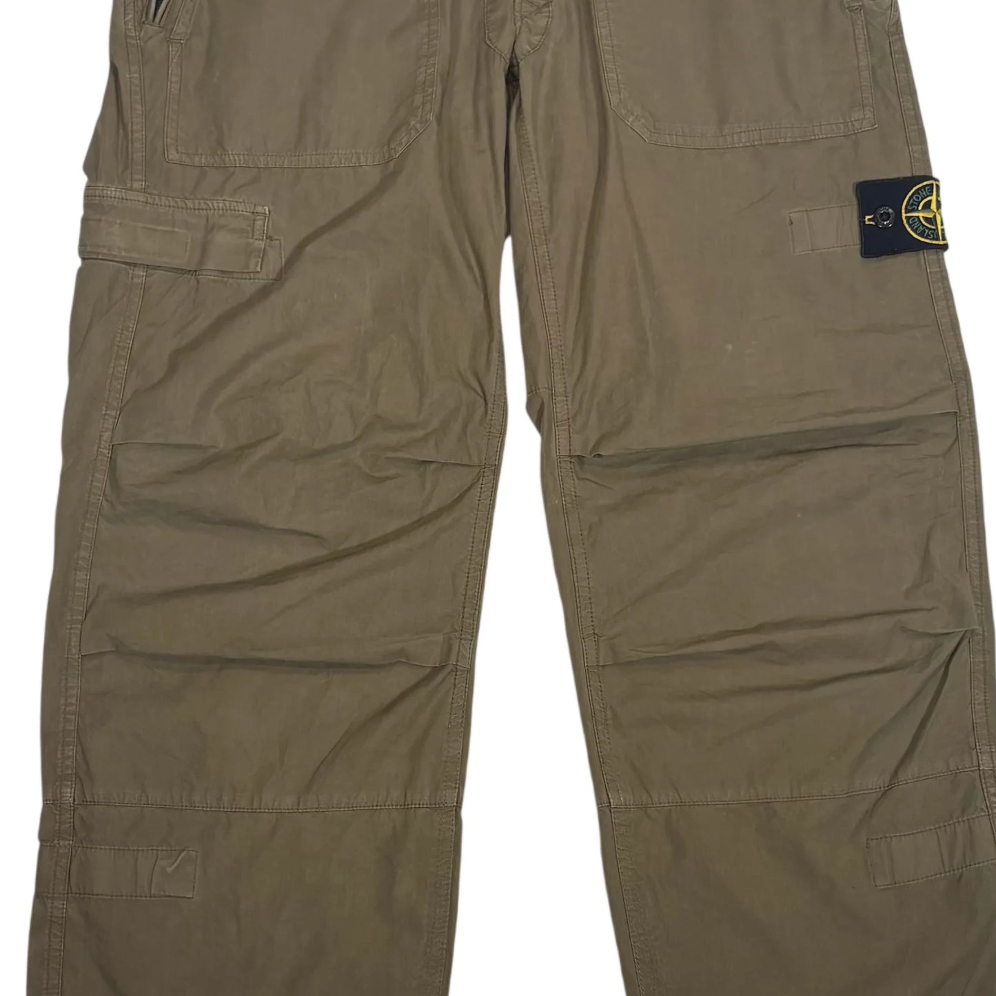 Stone Island Brown Compass Patch Cargo Pants