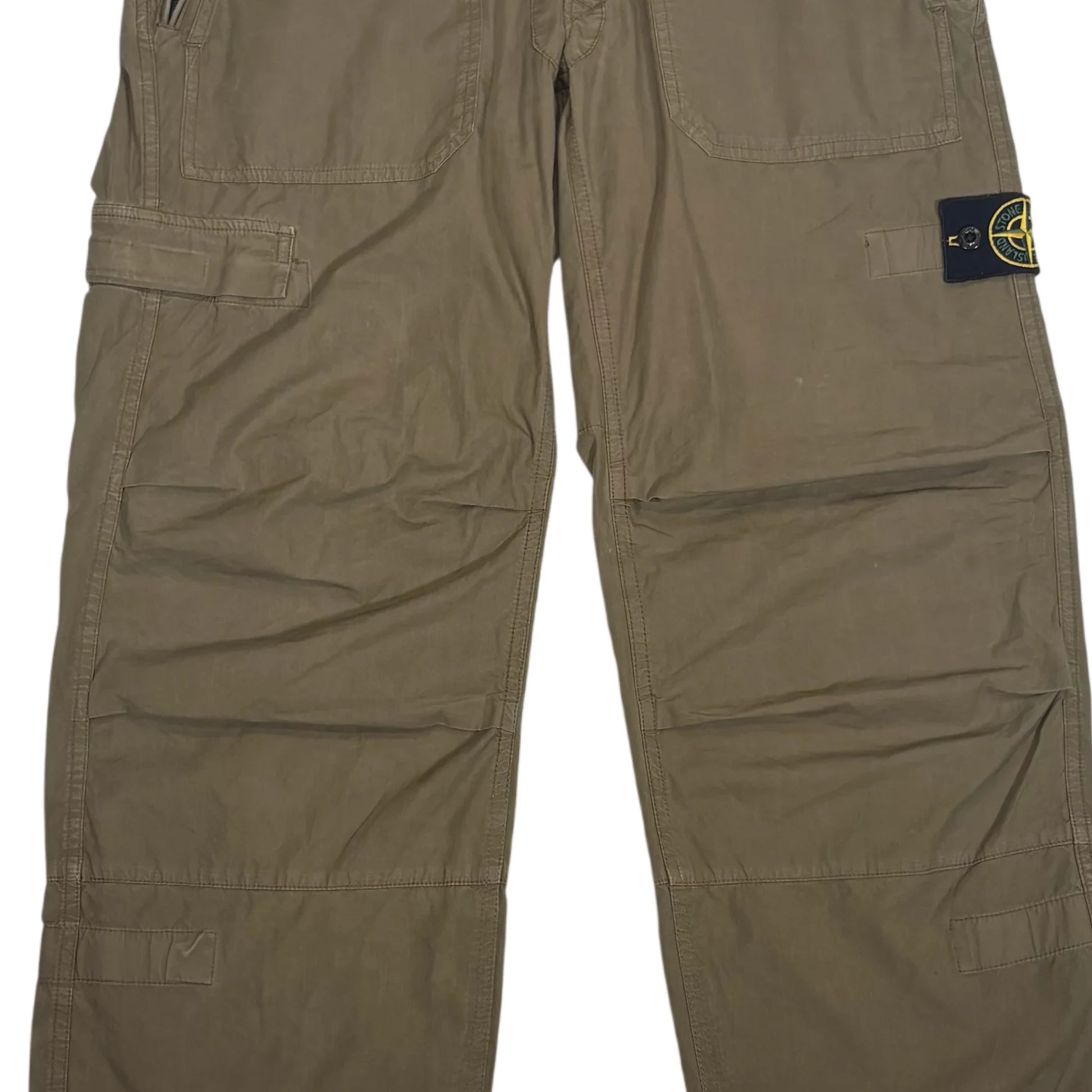 Stone Island Brown Compass Patch Cargo Pants
