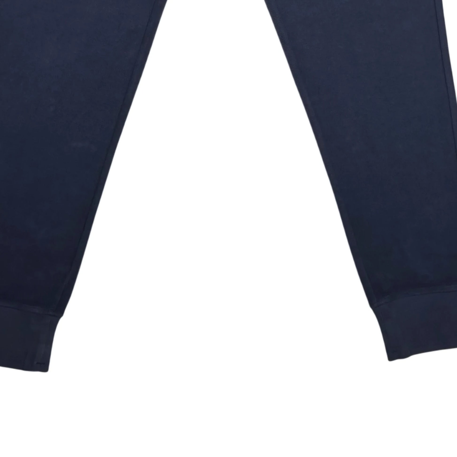 CP Company Navy Embroidered Logo Spell Out Jogger Sweatpants