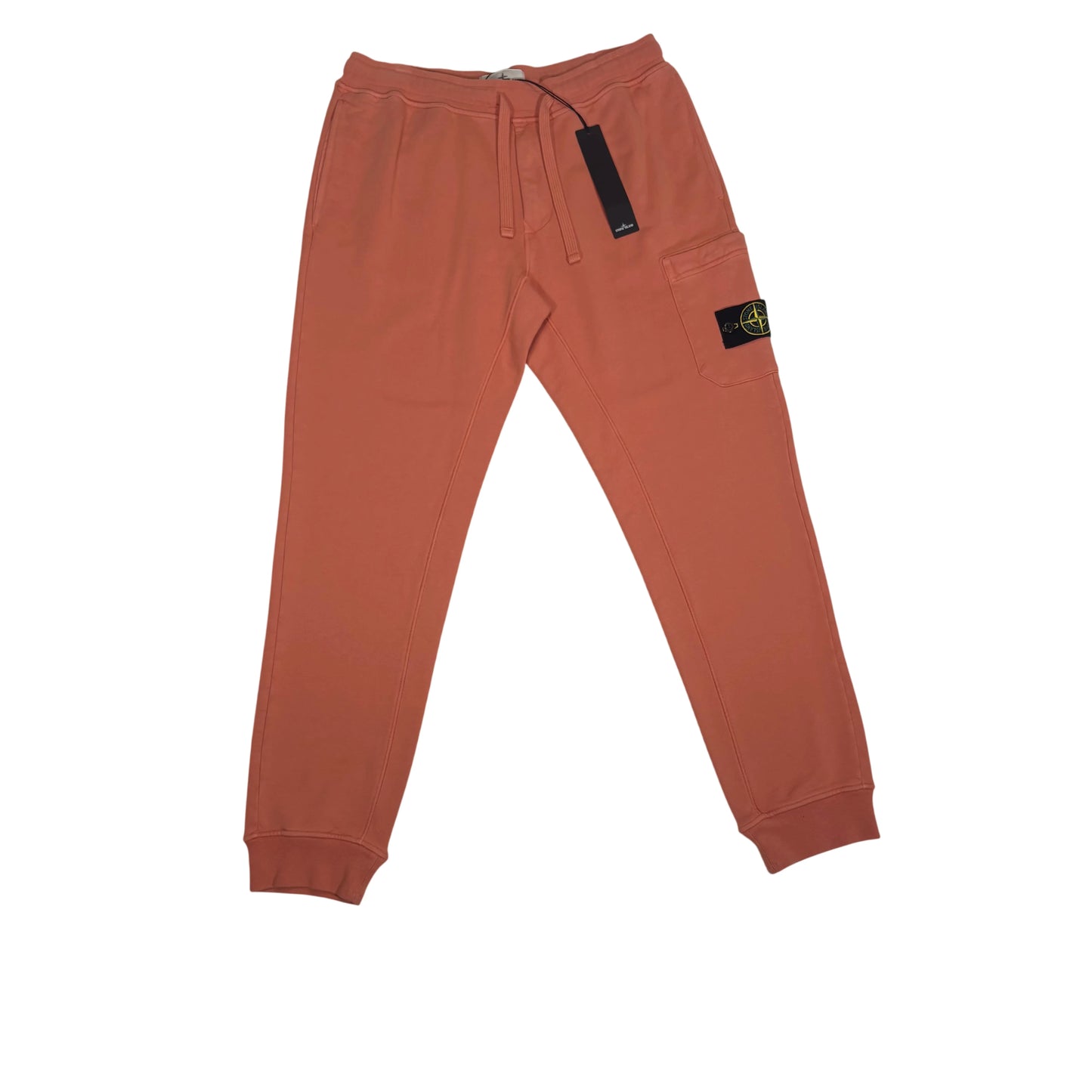 Stone Island Orange Compass Patch Jogger Sweatpants