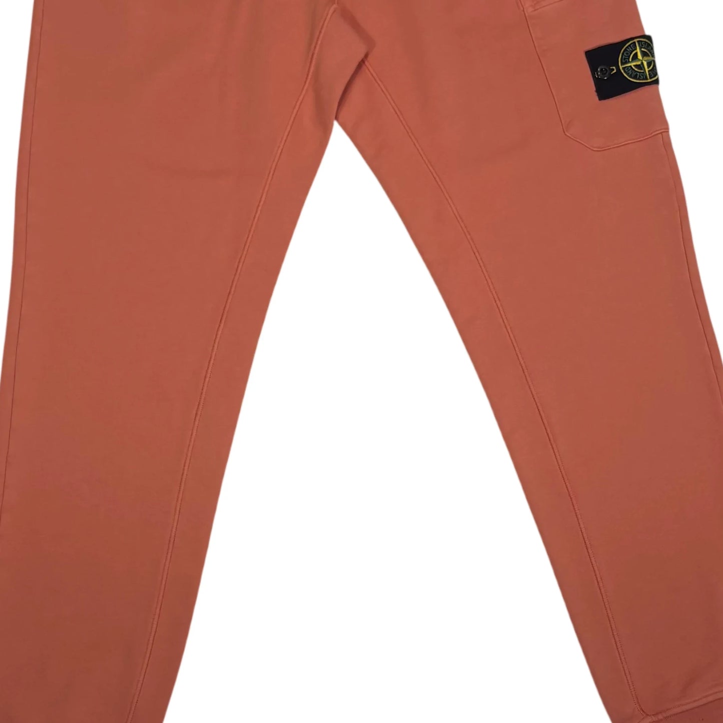 Stone Island Orange Compass Patch Jogger Sweatpants