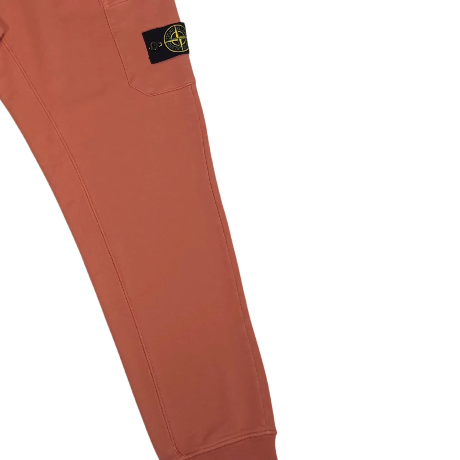 Stone Island Orange Compass Patch Jogger Sweatpants