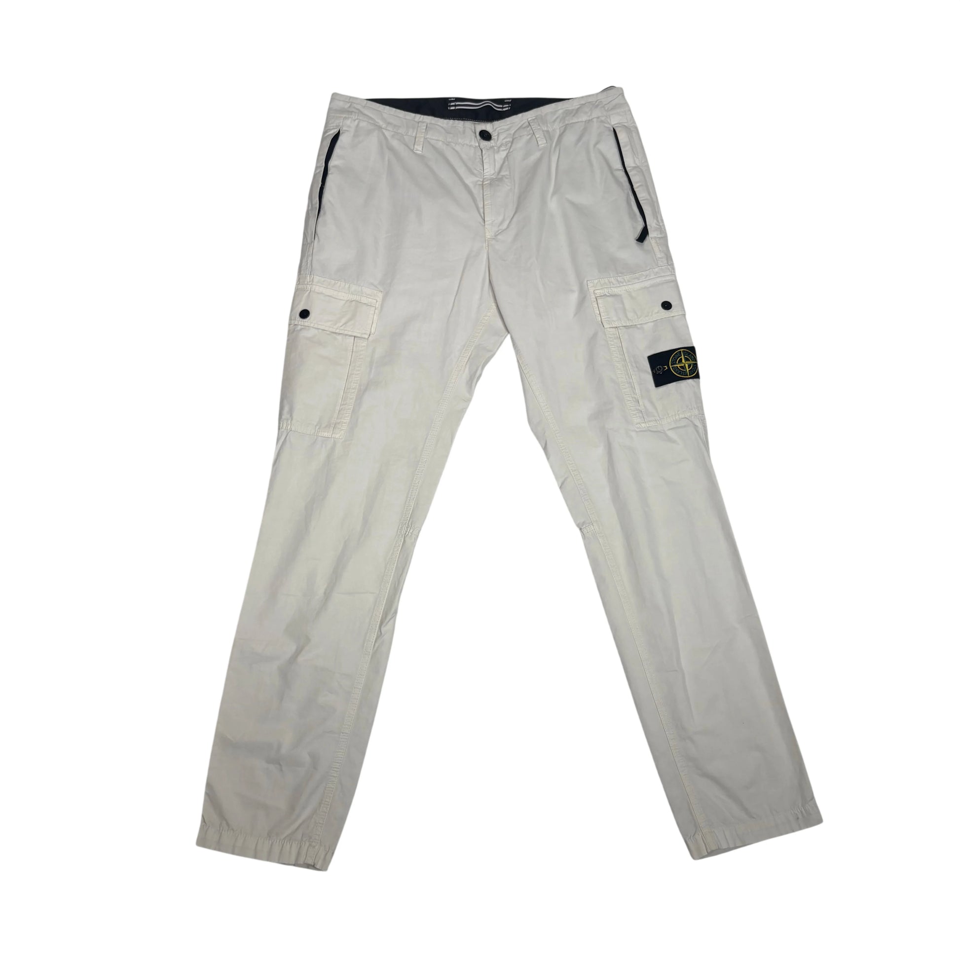 Stone Island White Compass Patch Type-SL Cargo Pants