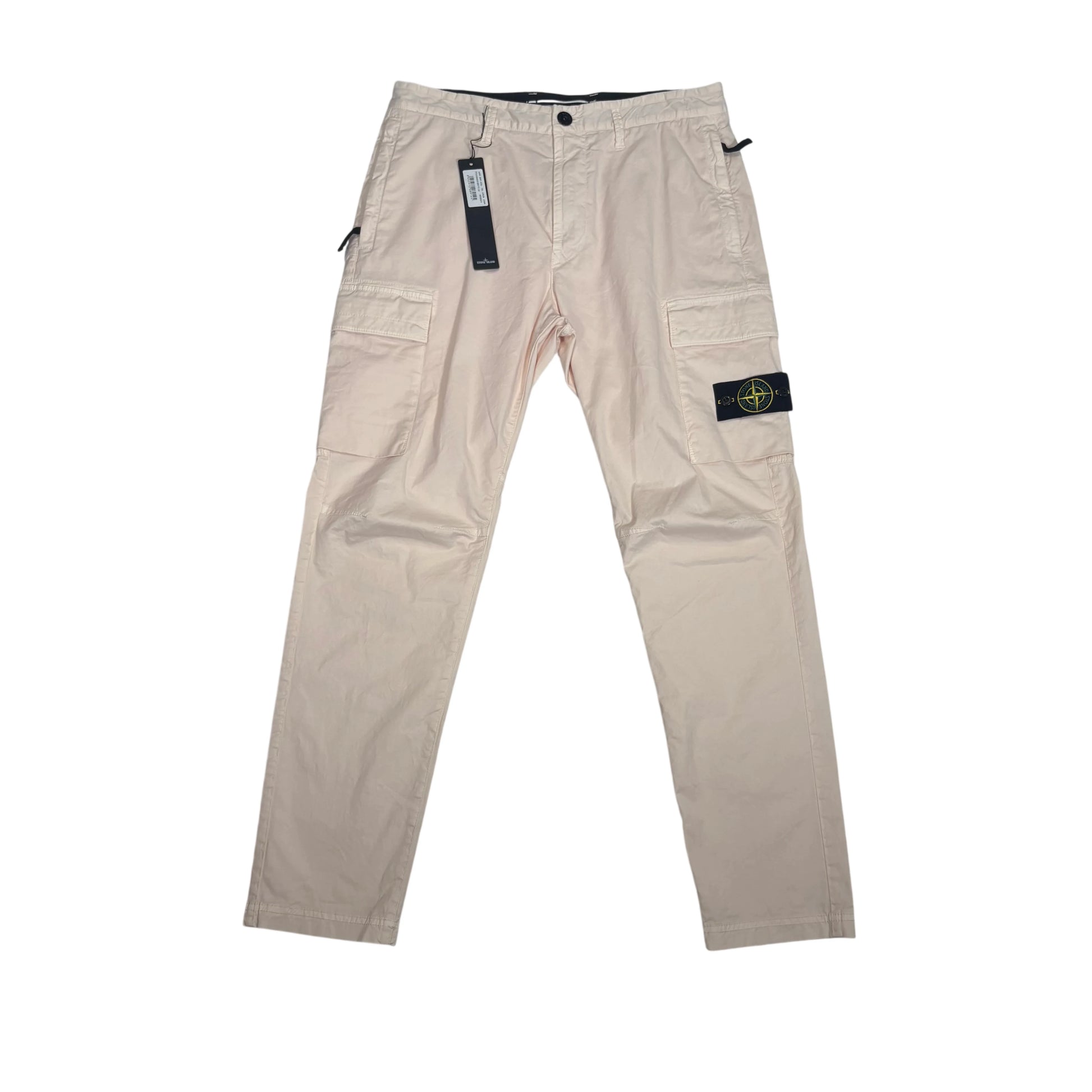 Stone Island White Compass Patch Type RE-T Cargo Trousers