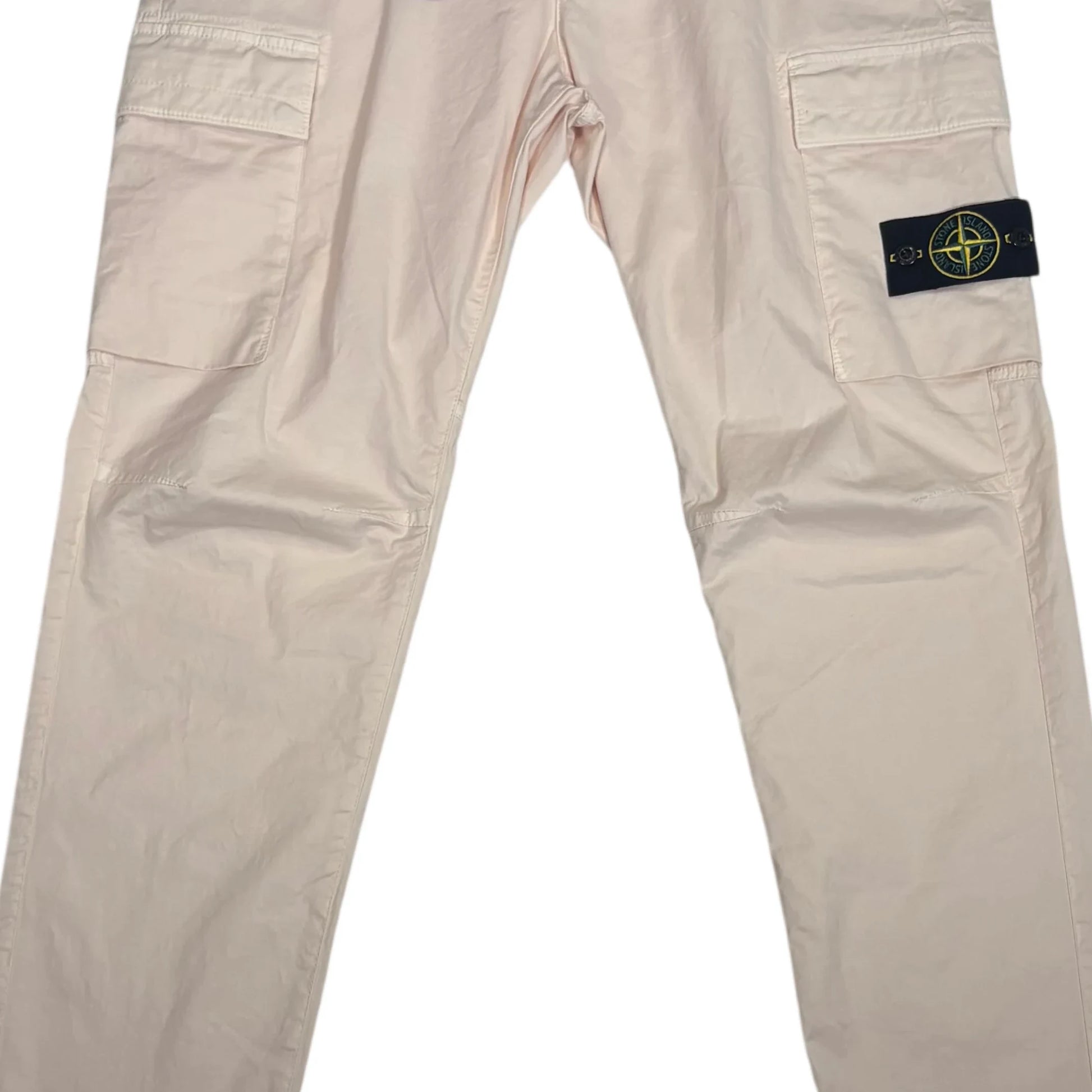 Stone Island White Compass Patch Type RE-T Cargo Trousers