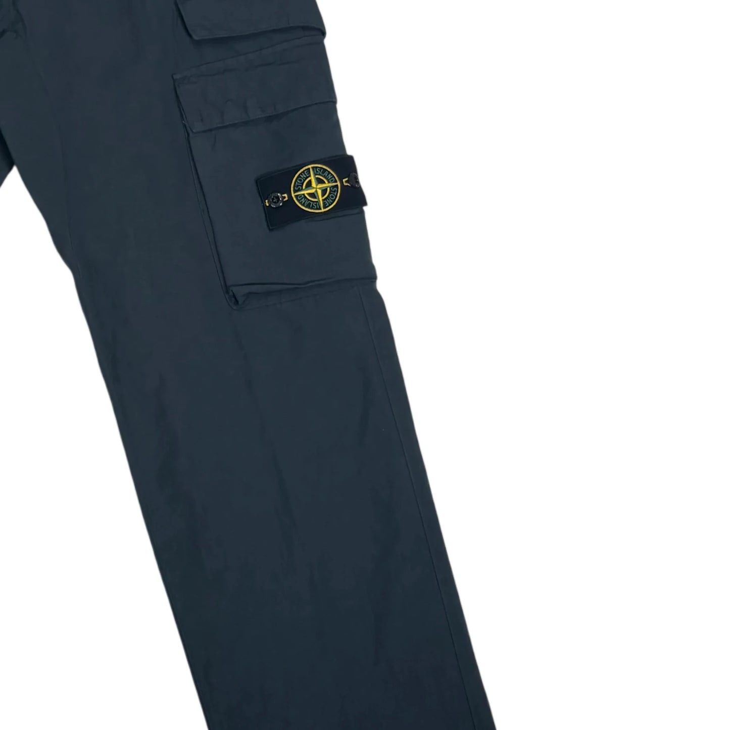 Stone Island Navy Blue Compass Patch Type-RE Cargo Trousers