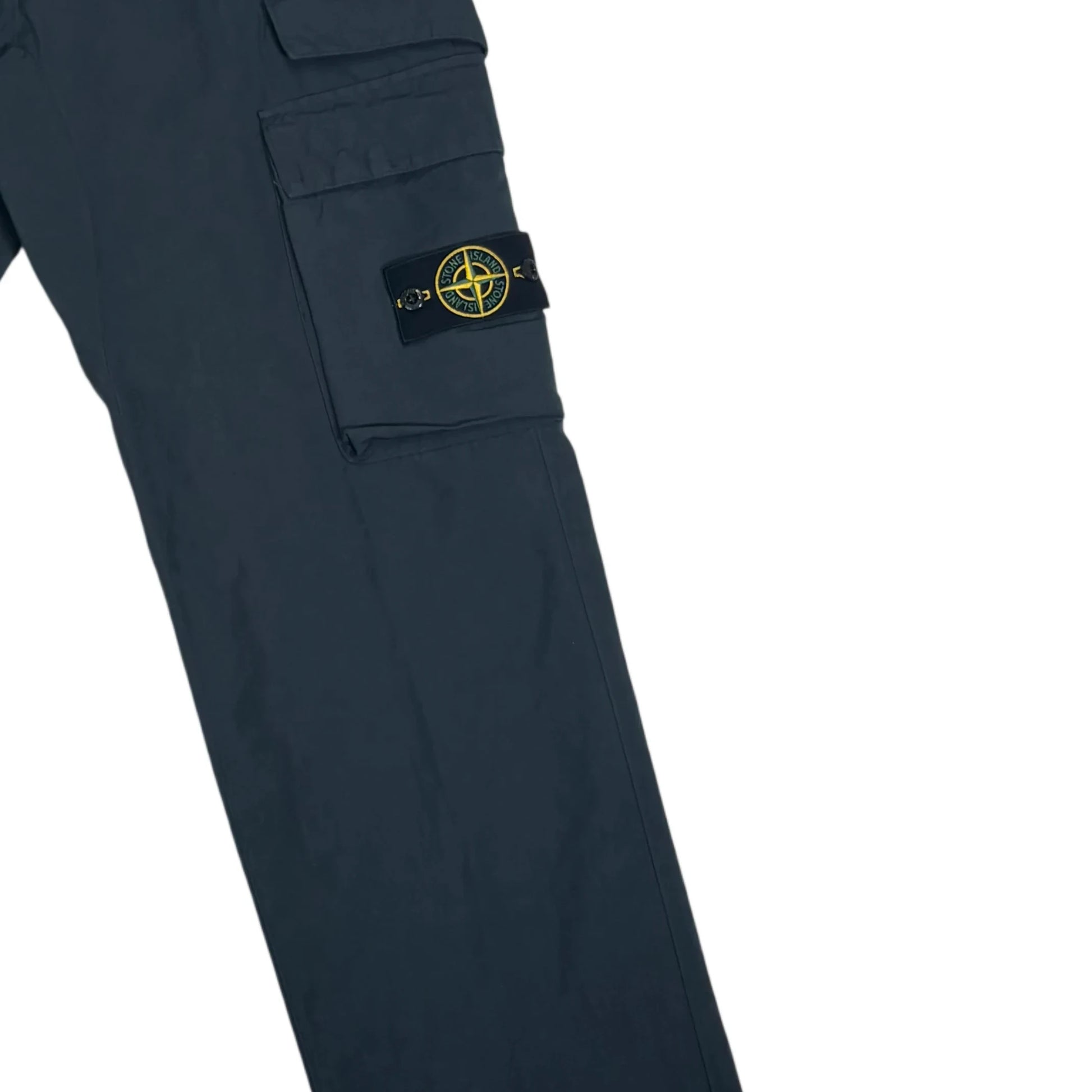 Stone Island Navy Blue Compass Patch Type-RE Cargo Trousers