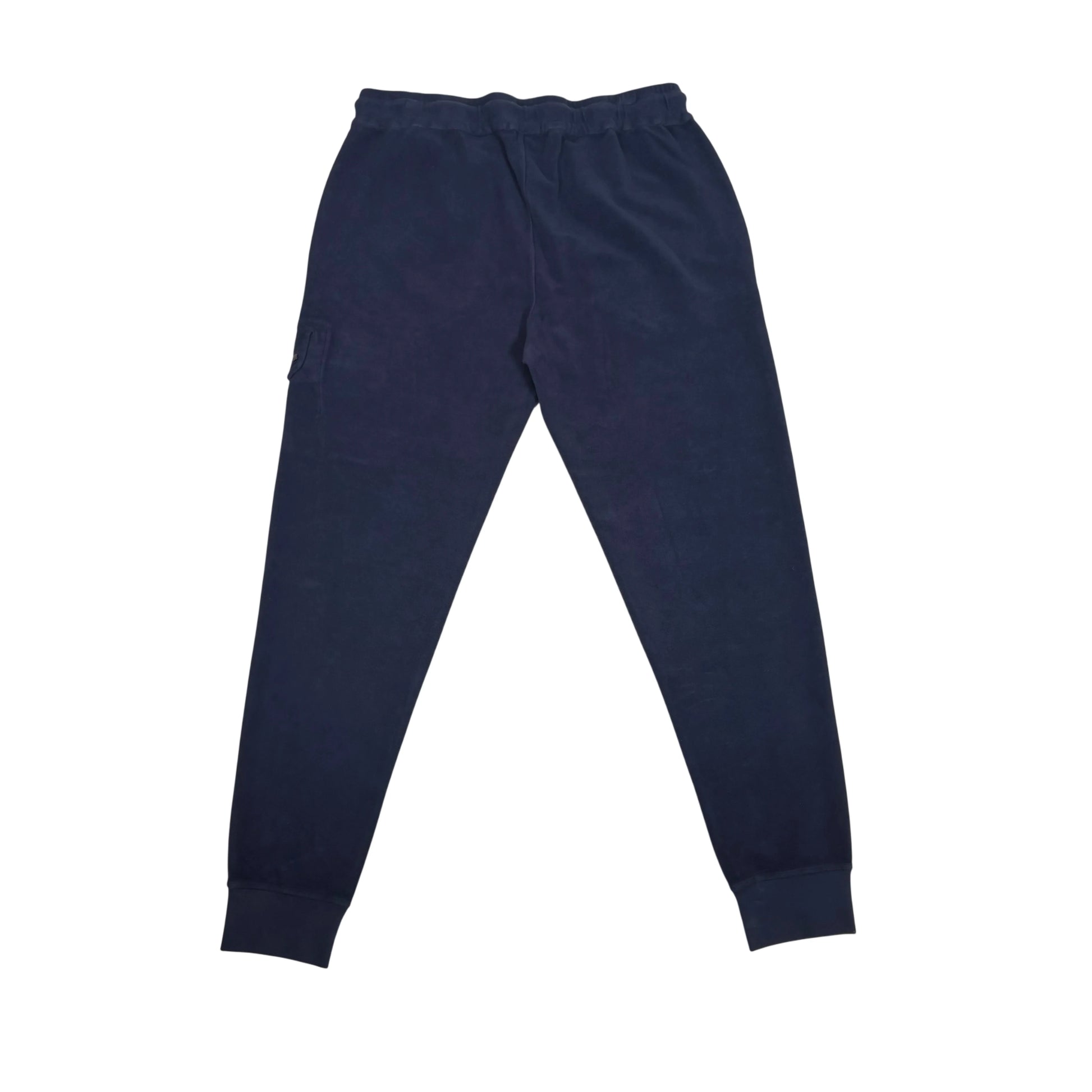 CP Company Navy Embroidered Logo Spell Out Jogger Sweatpants