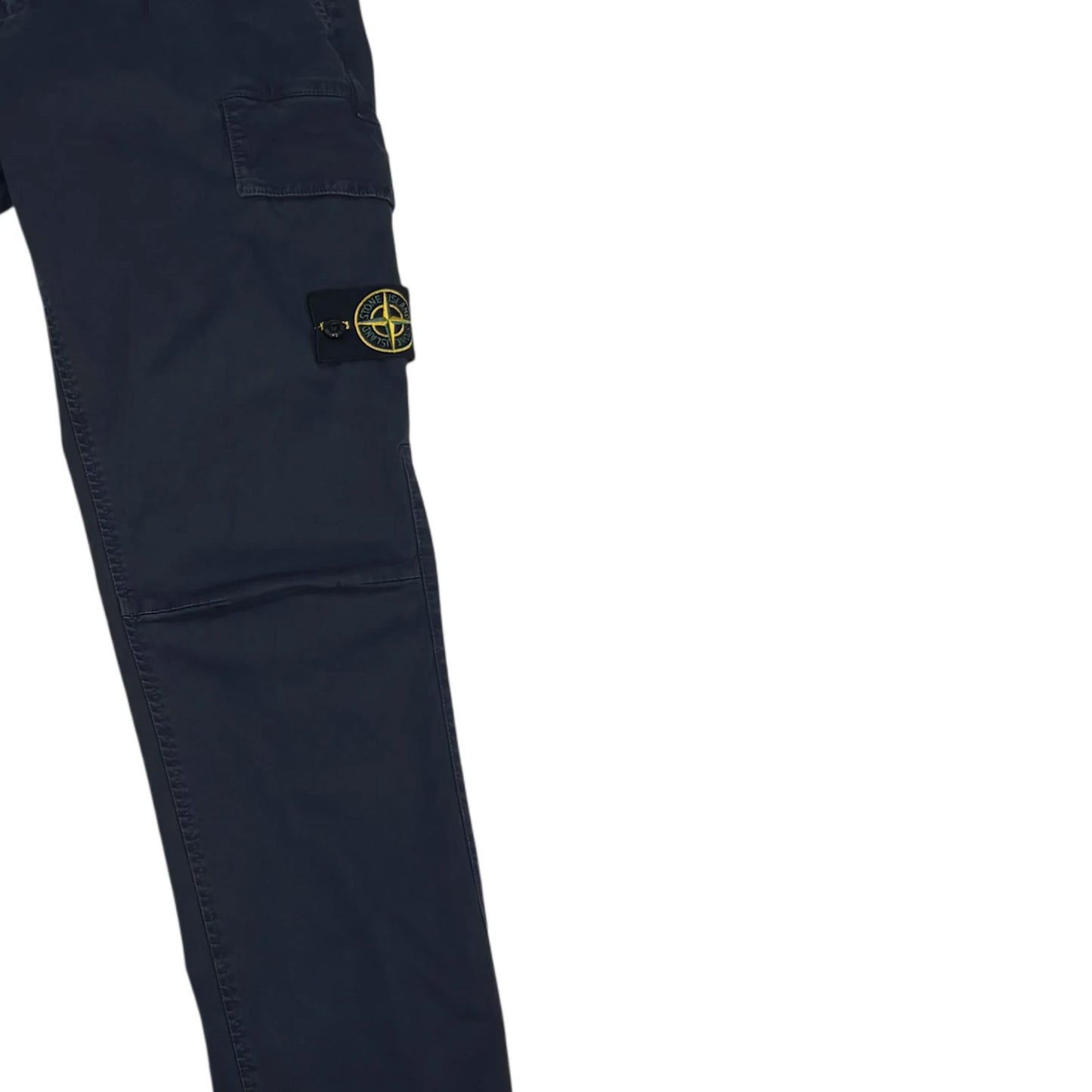 Stone Island Navy Blue Compass Patch Type-SK Cargo Trousers