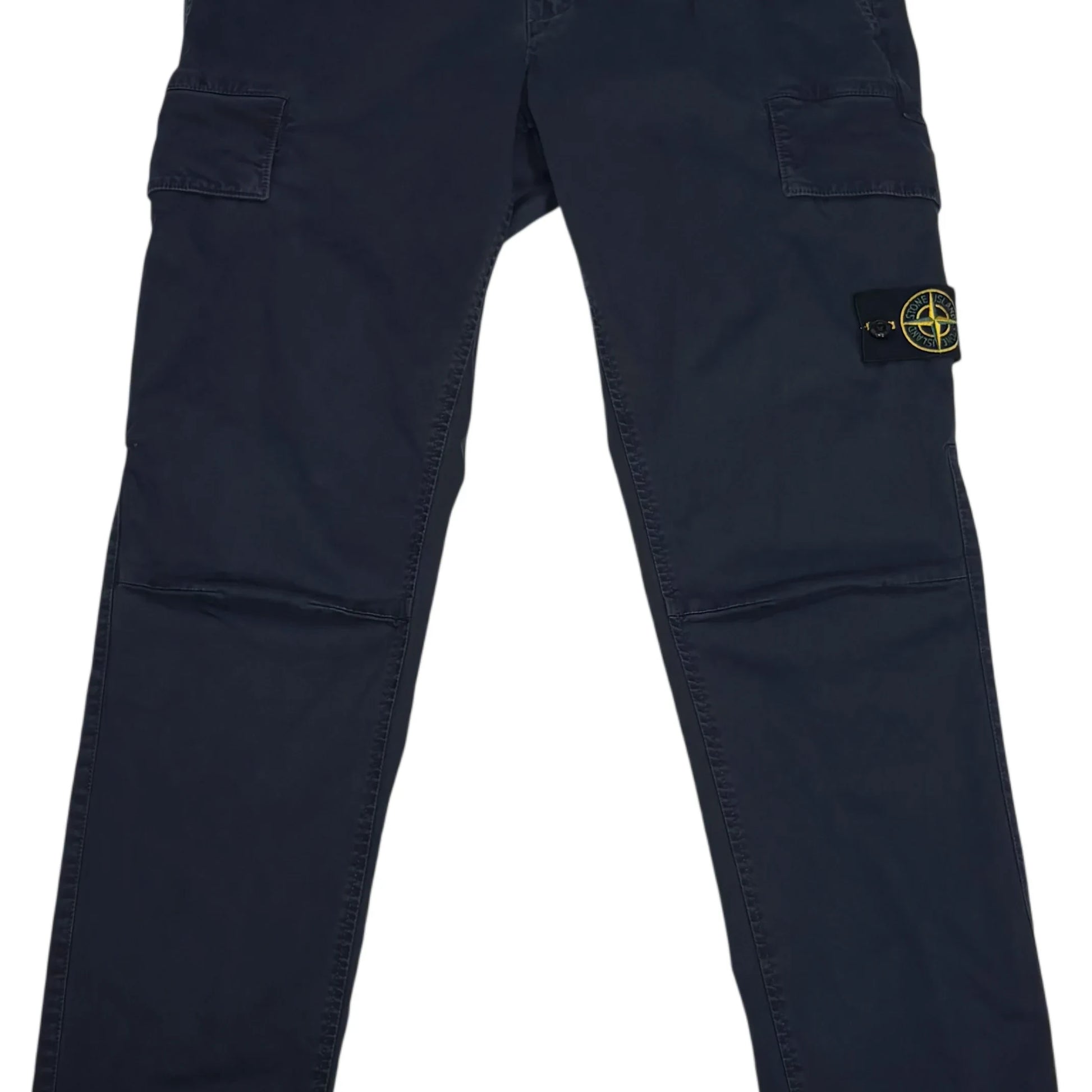 Stone Island Navy Blue Compass Patch Type-SK Cargo Trousers
