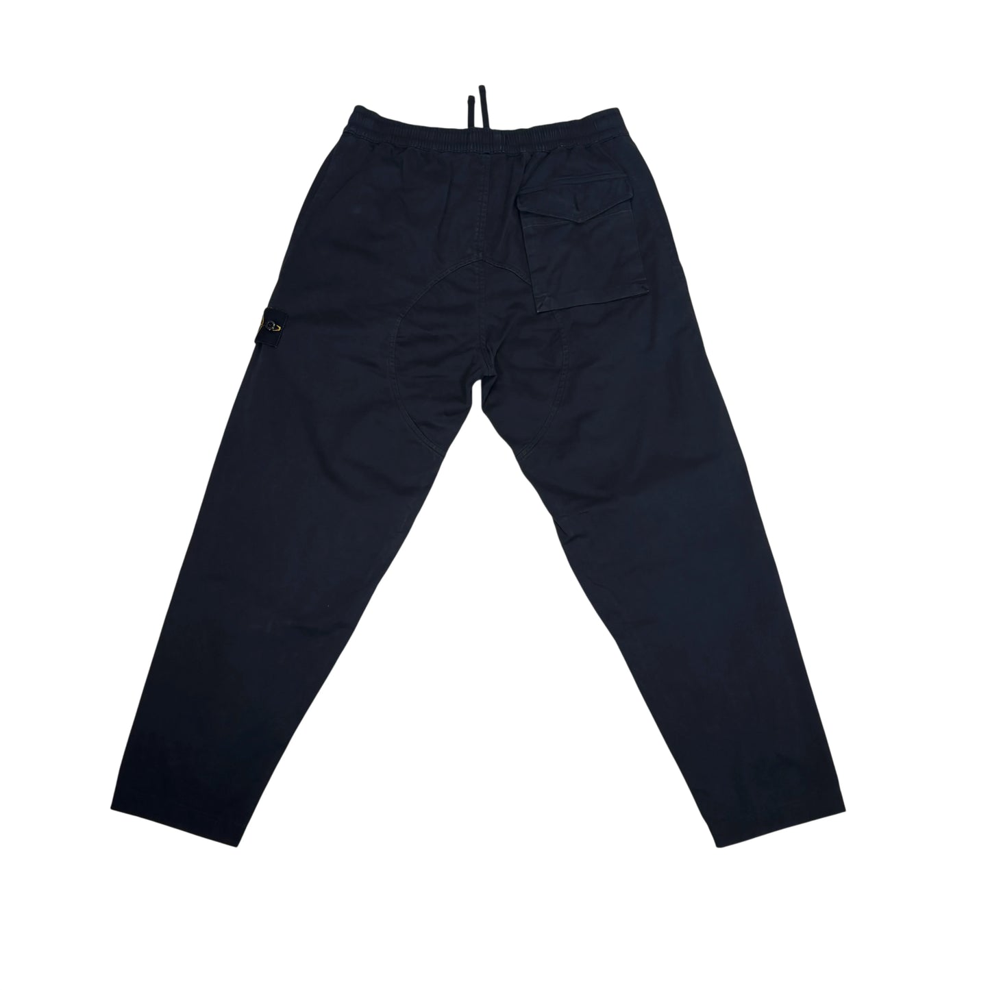 Stone Island Navy Blue Compass Patch Type RE-TCasual Trousers