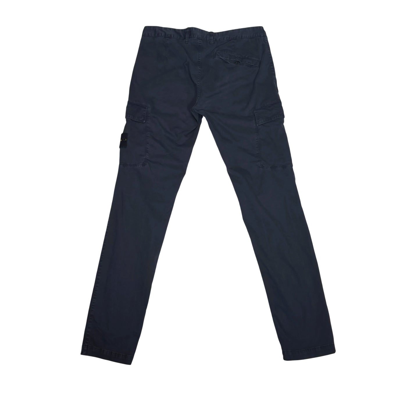 Stone Island Navy Blue Compass Patch Type-SK Cargo Trousers