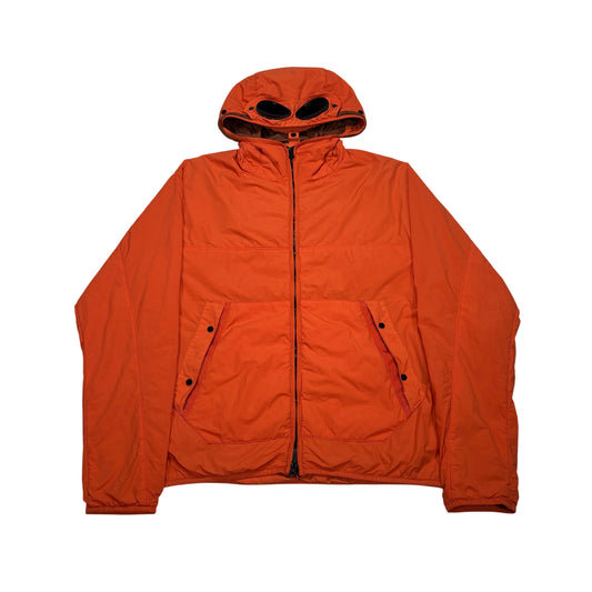 C.p. Company Orange Hooded Double Goggle Polartec Jacket