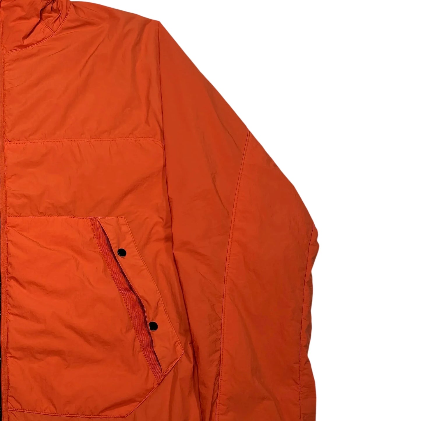 C.p. Company Orange Hooded Double Goggle Polartec Jacket