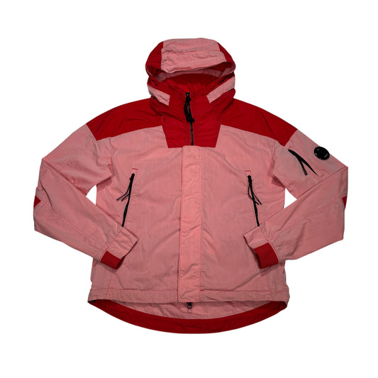 C.p. Company Pink Hooded Single Goggle 50 Fili Technical Jacket