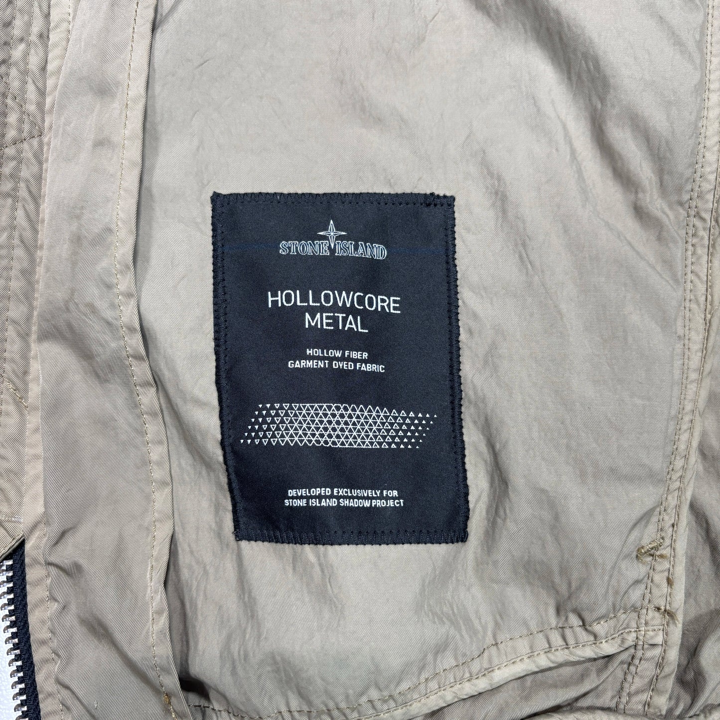 Stone Island Green Shadow Project Hollowcore Metal Bomber Jacket