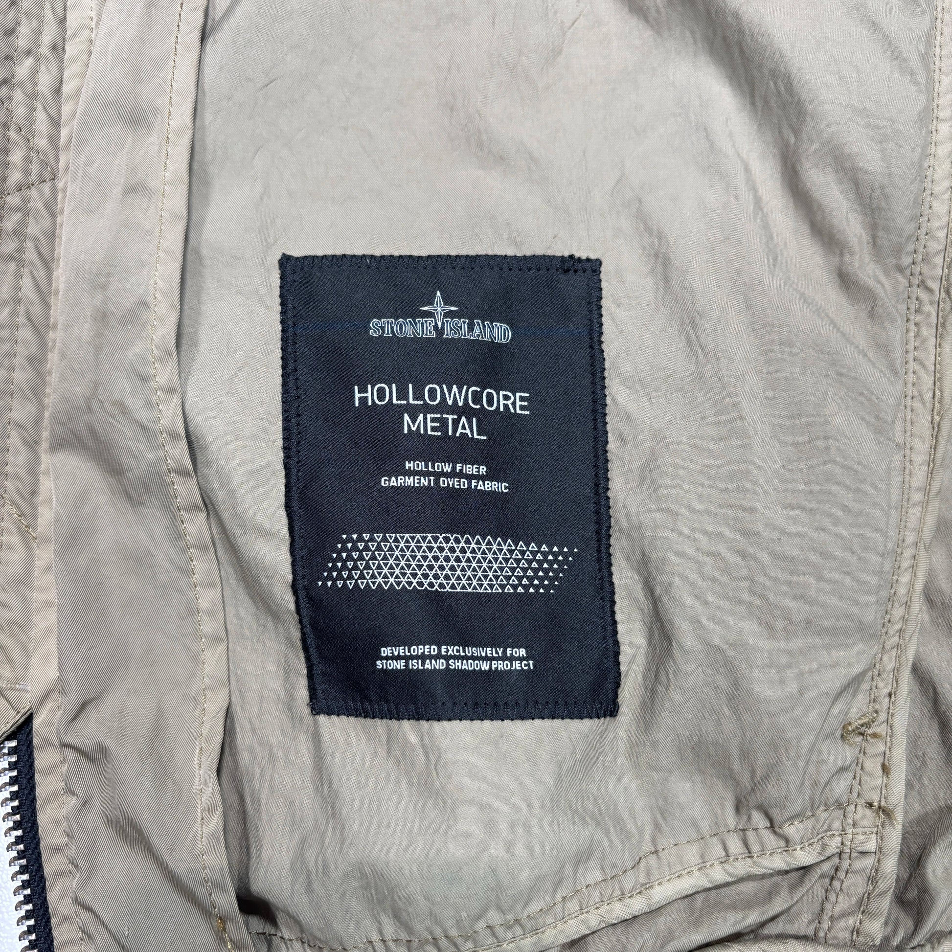 Stone Island Green Shadow Project Hollowcore Metal Bomber Jacket