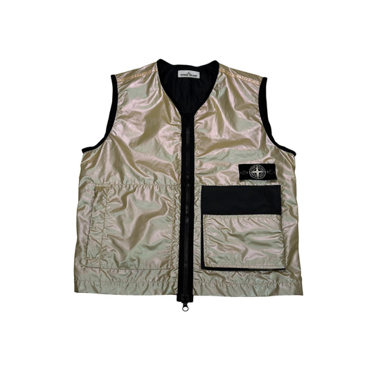 Stone Island Iridescent Coating Tela with Reflex Mat Gilet