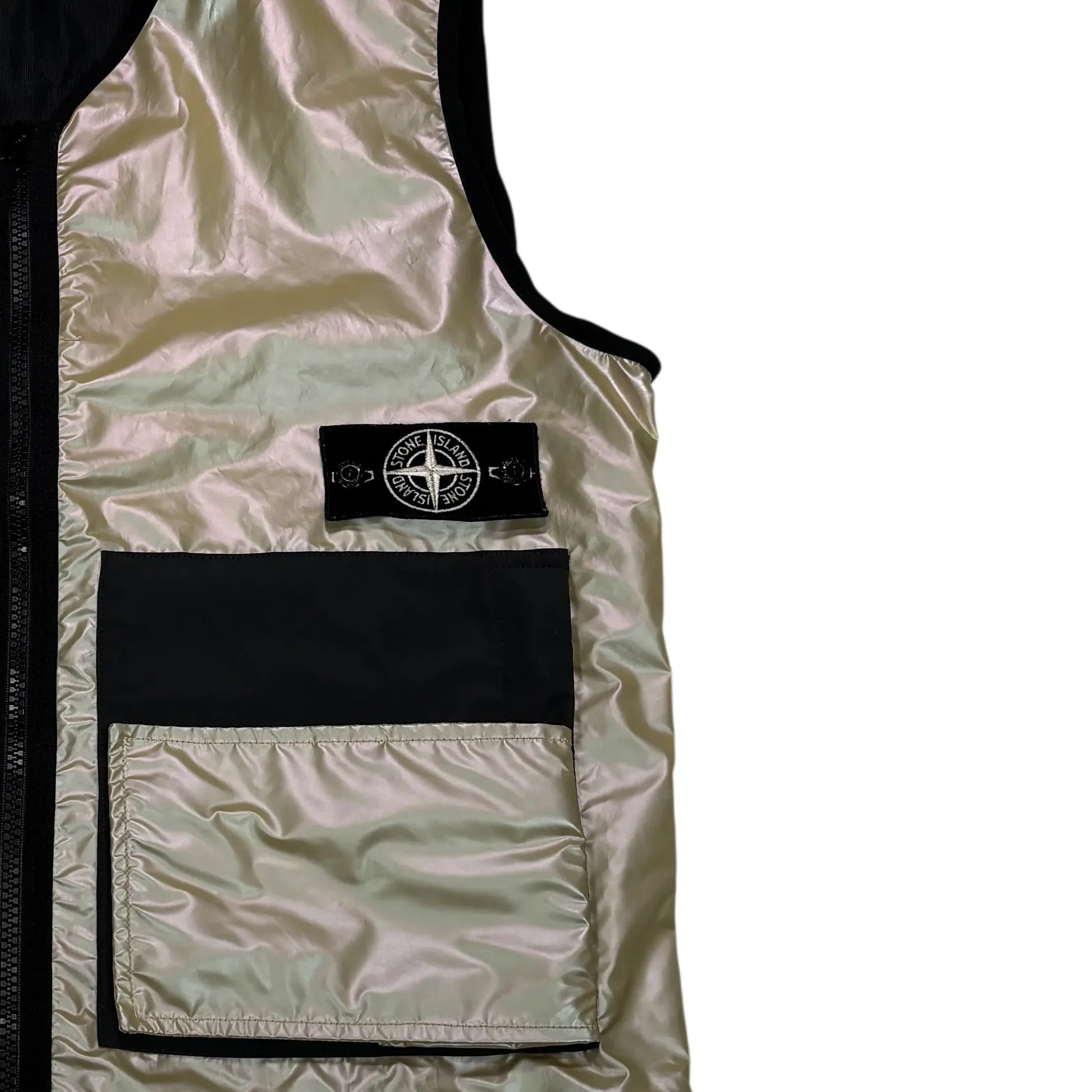 Stone Island Iridescent Coating Tela with Reflex Mat Gilet