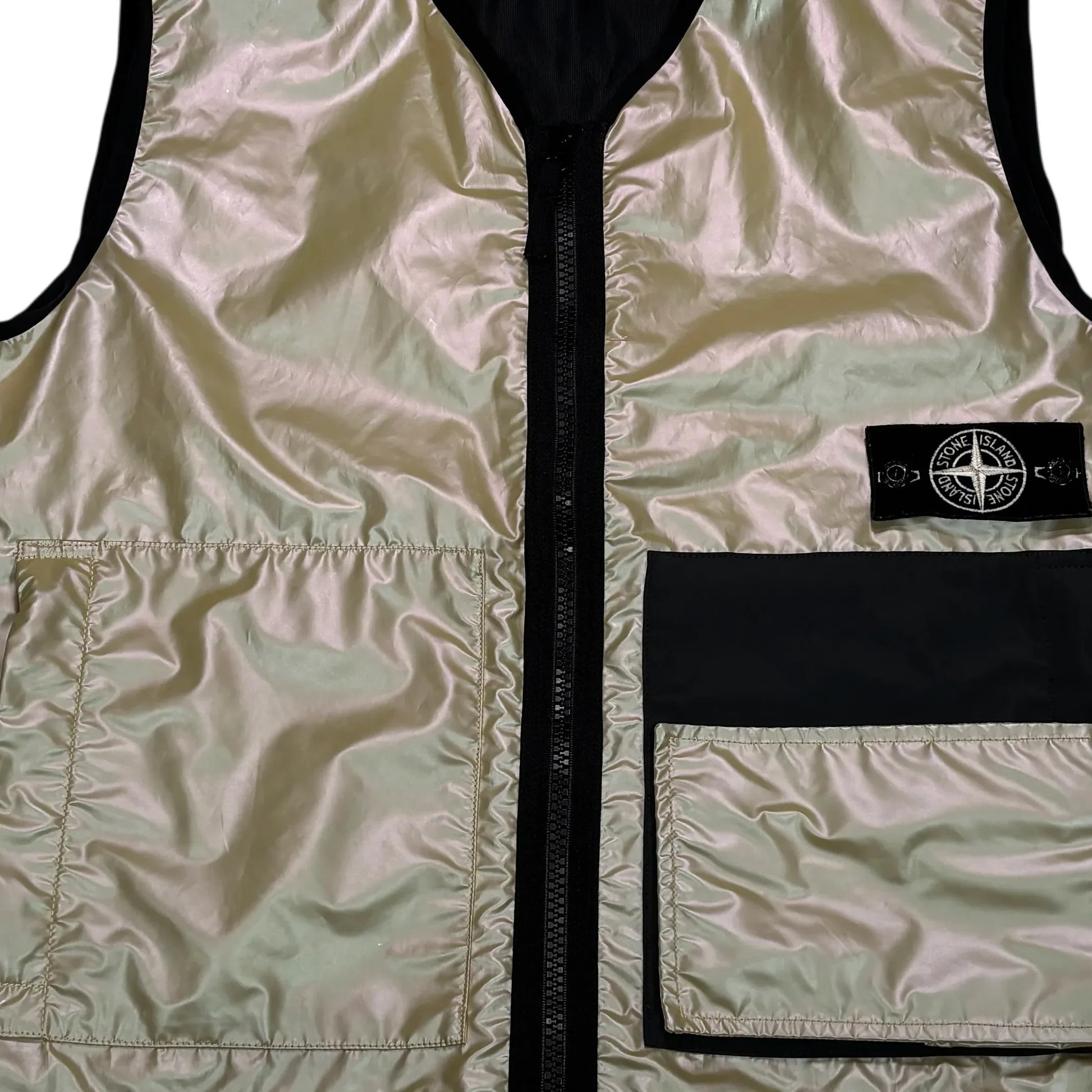 Stone Island Iridescent Coating Tela with Reflex Mat Gilet