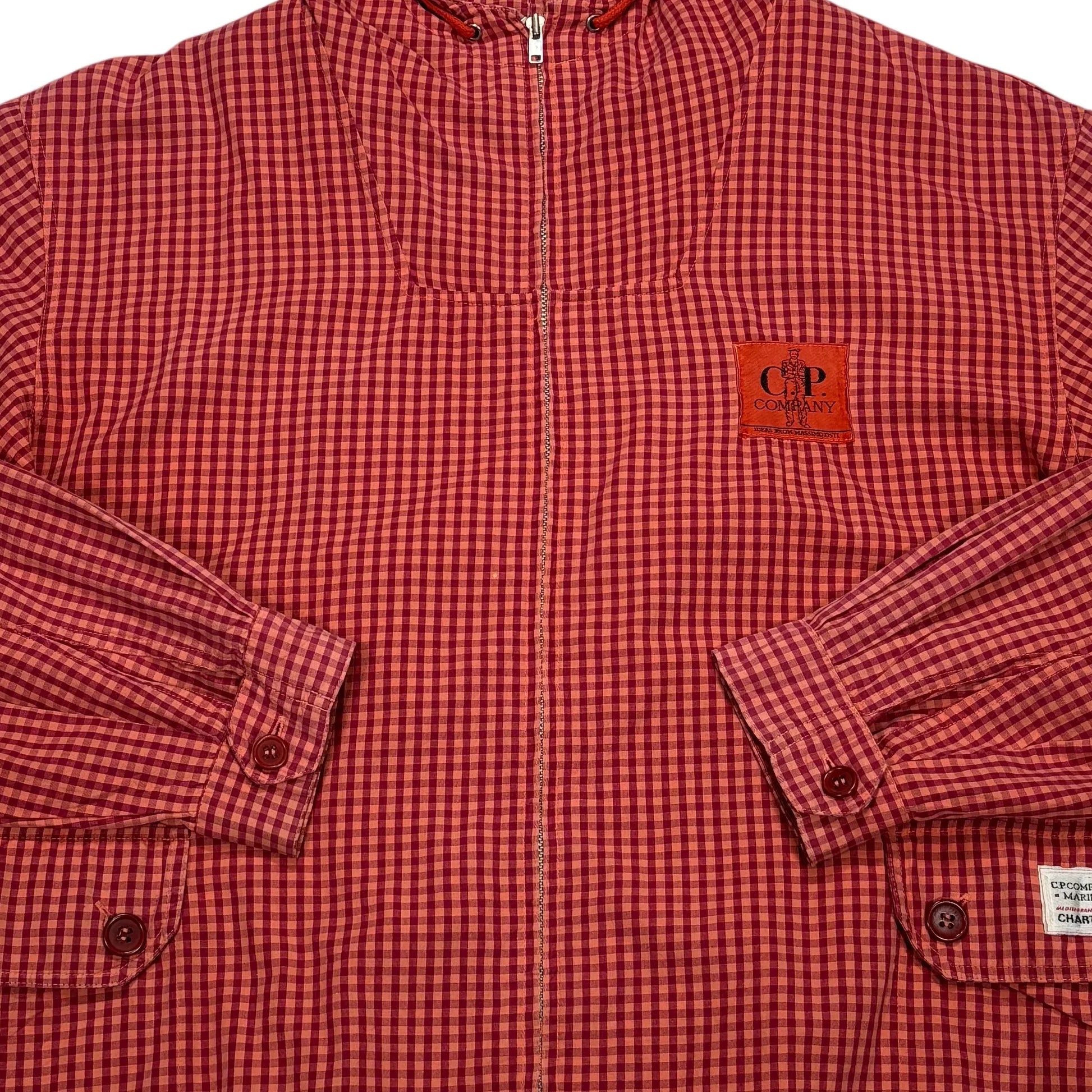 CP Company Red Hooded Zip Jacket