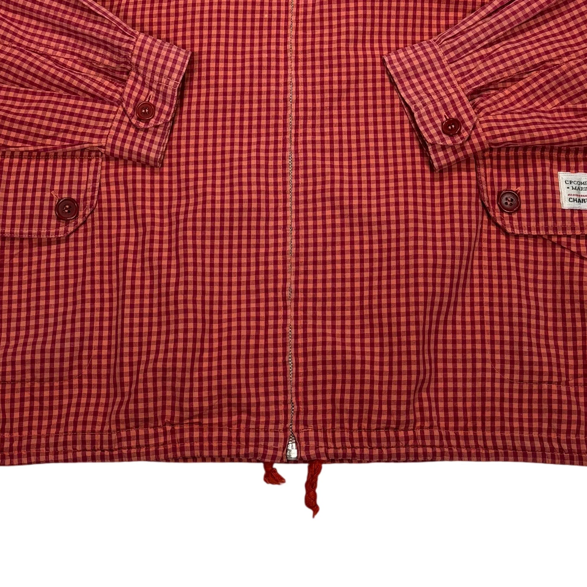 CP Company Red Hooded Zip Jacket