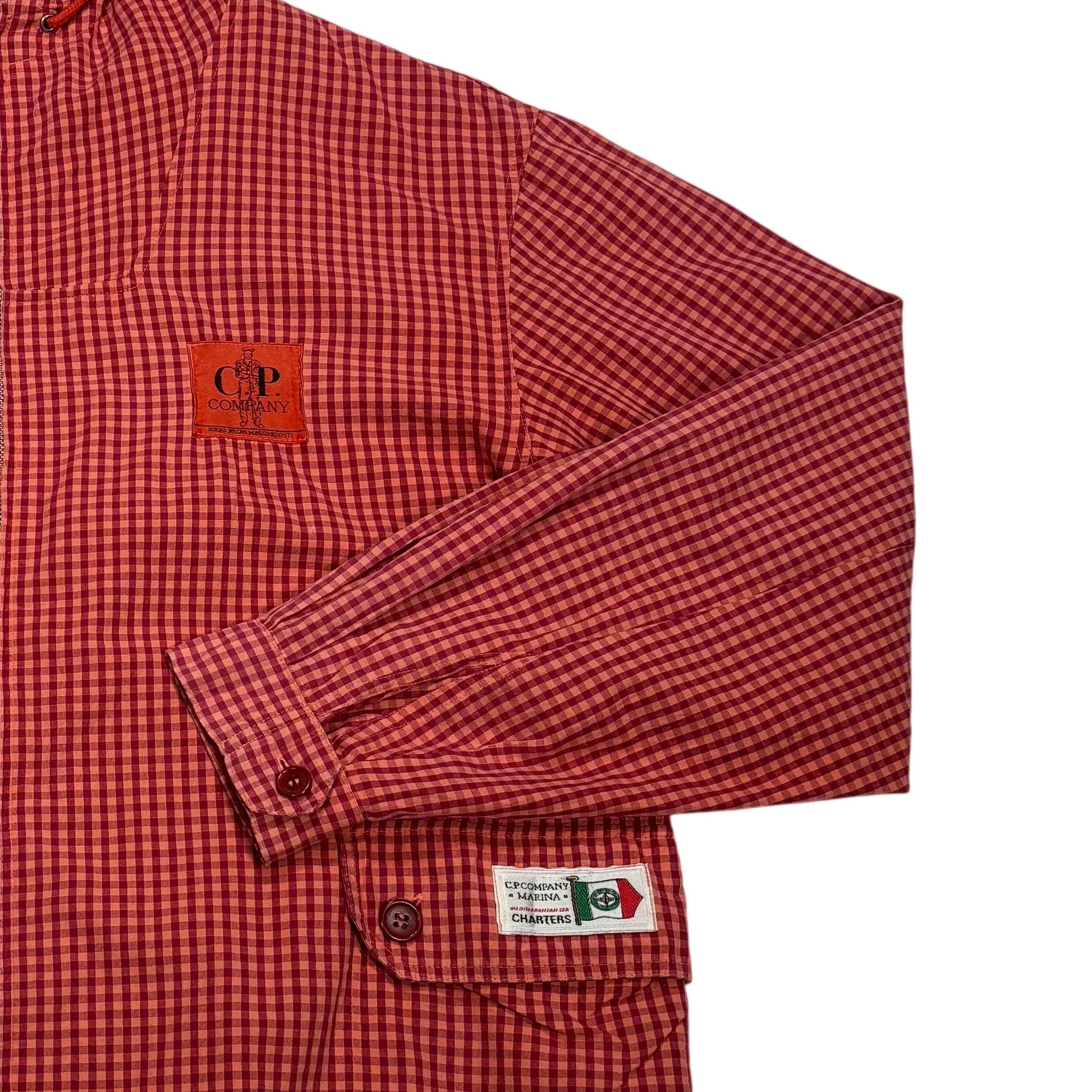 CP Company Red Hooded Zip Jacket