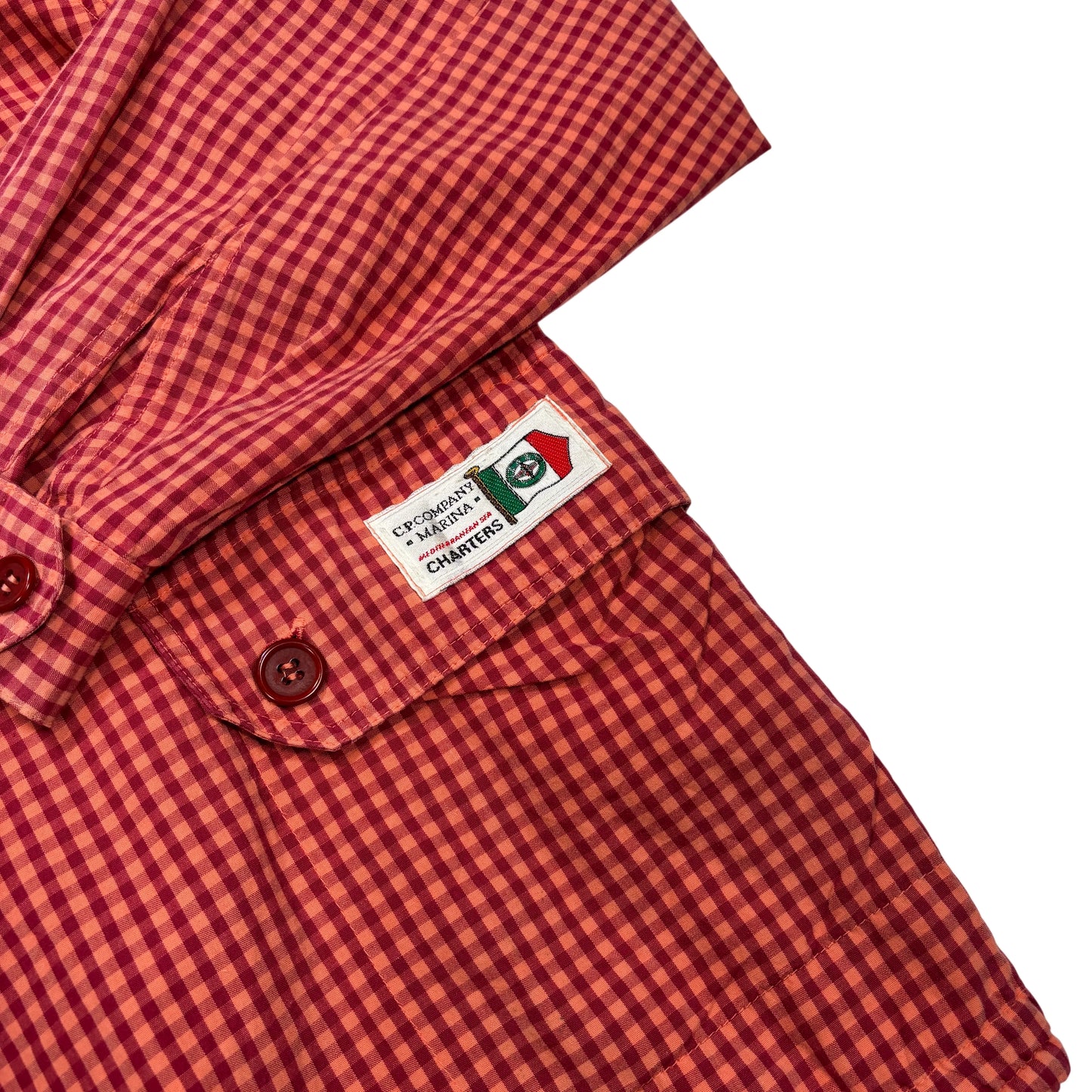 CP Company Red Hooded Zip Jacket