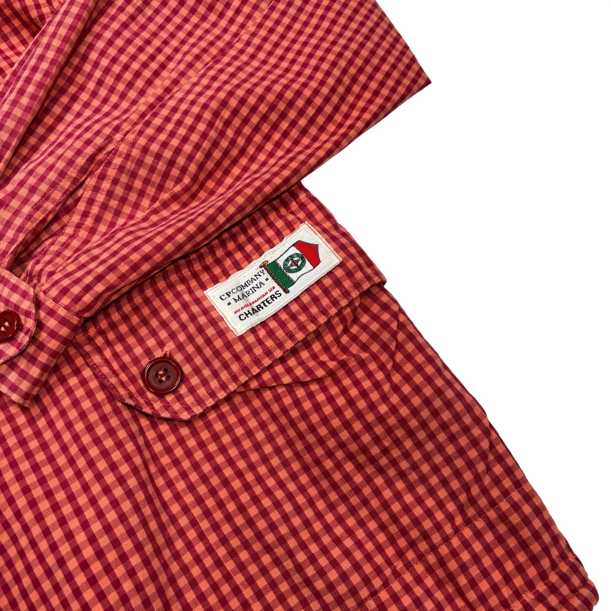 CP Company Red Hooded Zip Jacket