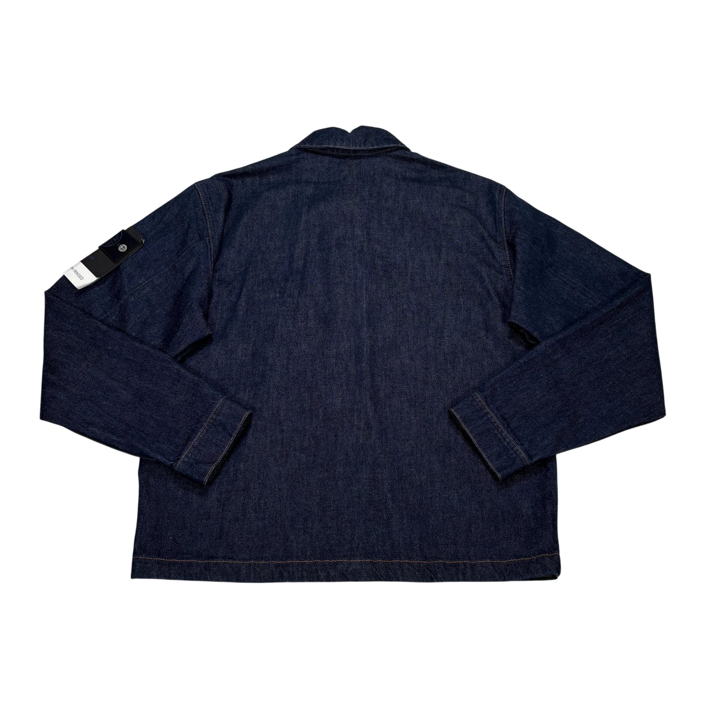 Stone Island Blue Indigo Denim-Rinsed Jacket