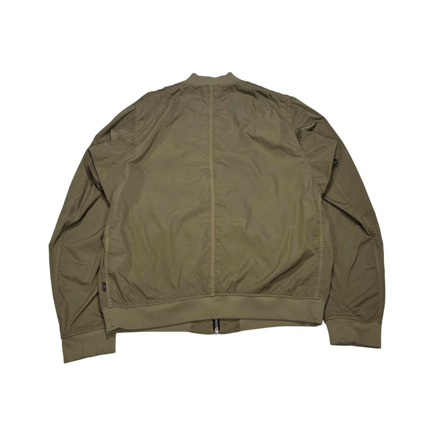 Stone Island Green Shadow Project Hollowcore Metal Bomber Jacket