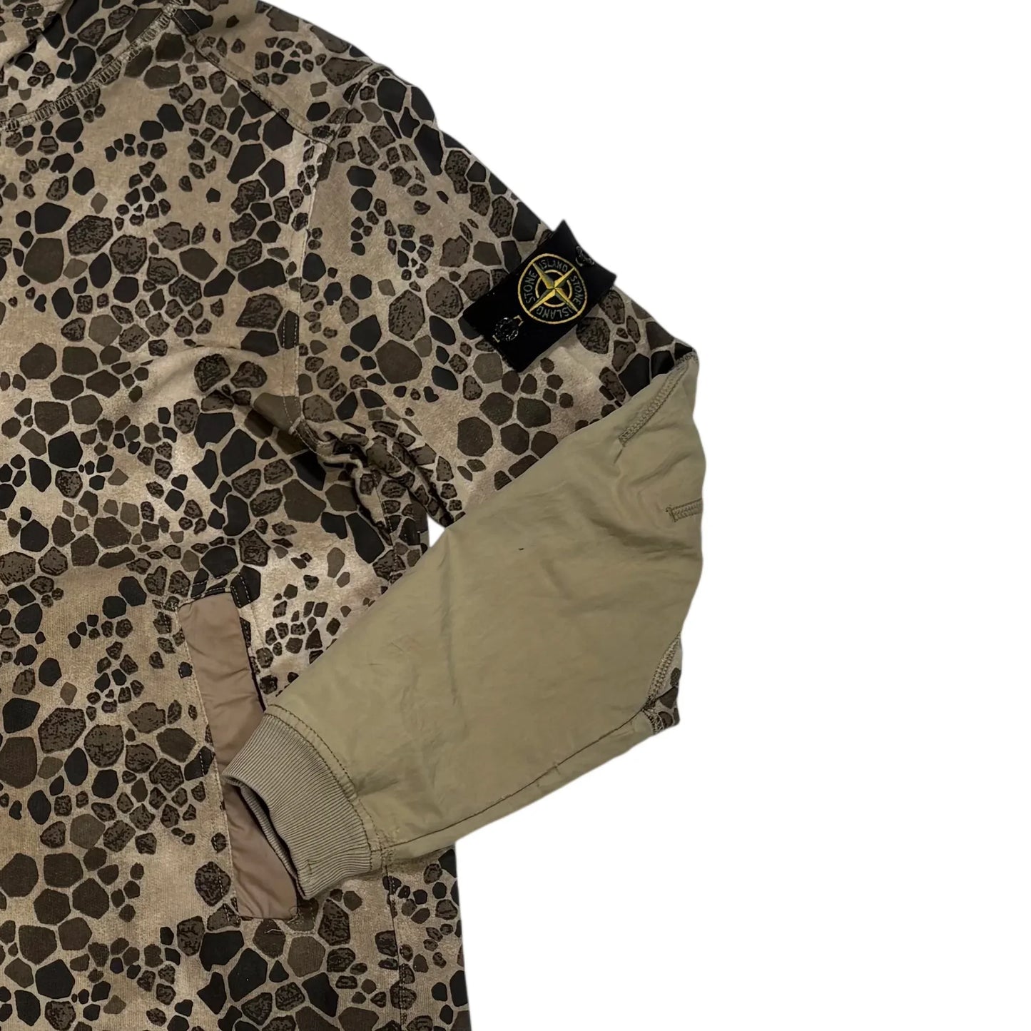 Stone Island Green Crocodile Hooded Zip Jacket