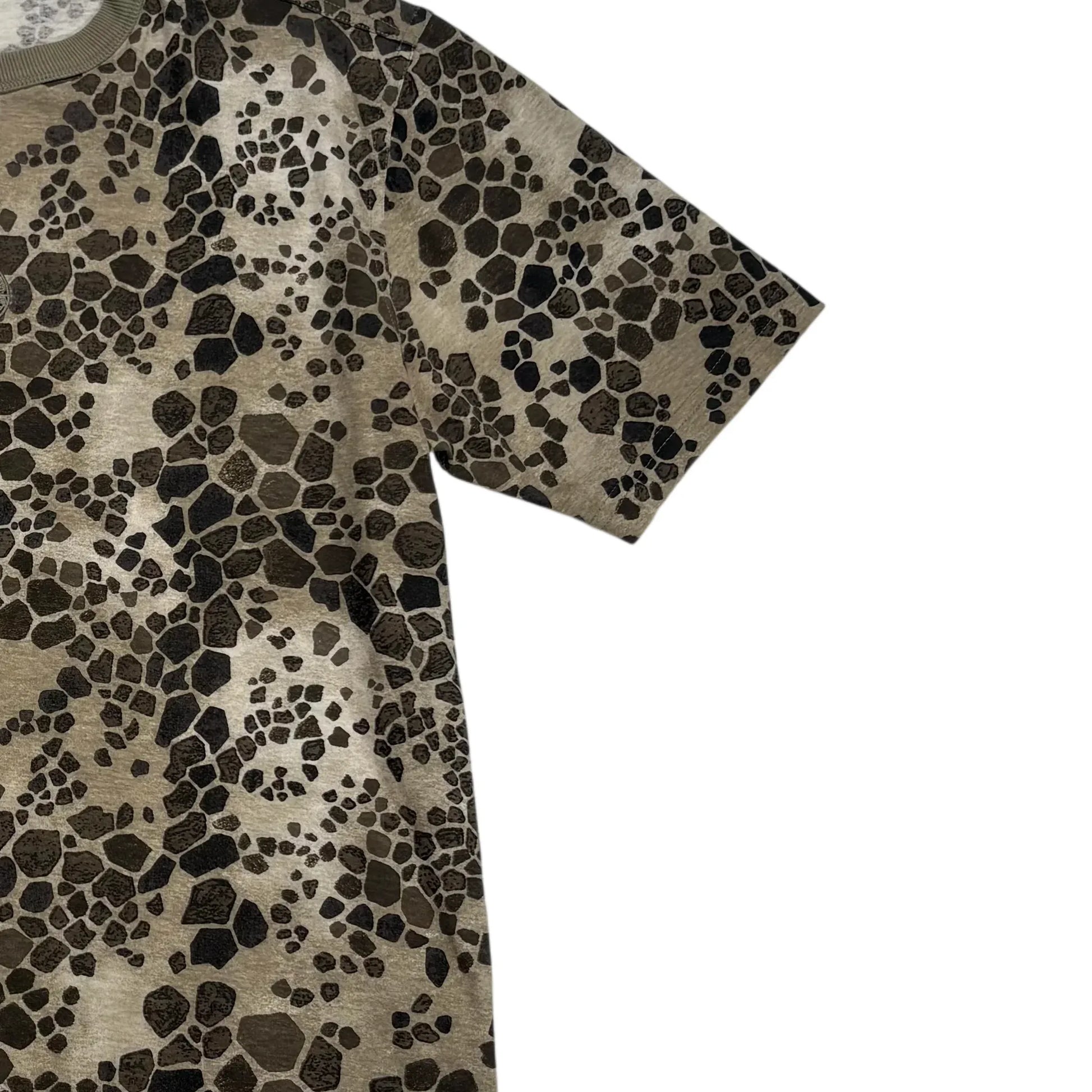 Stone Island Brown Short Sleeve Printed T-shirt