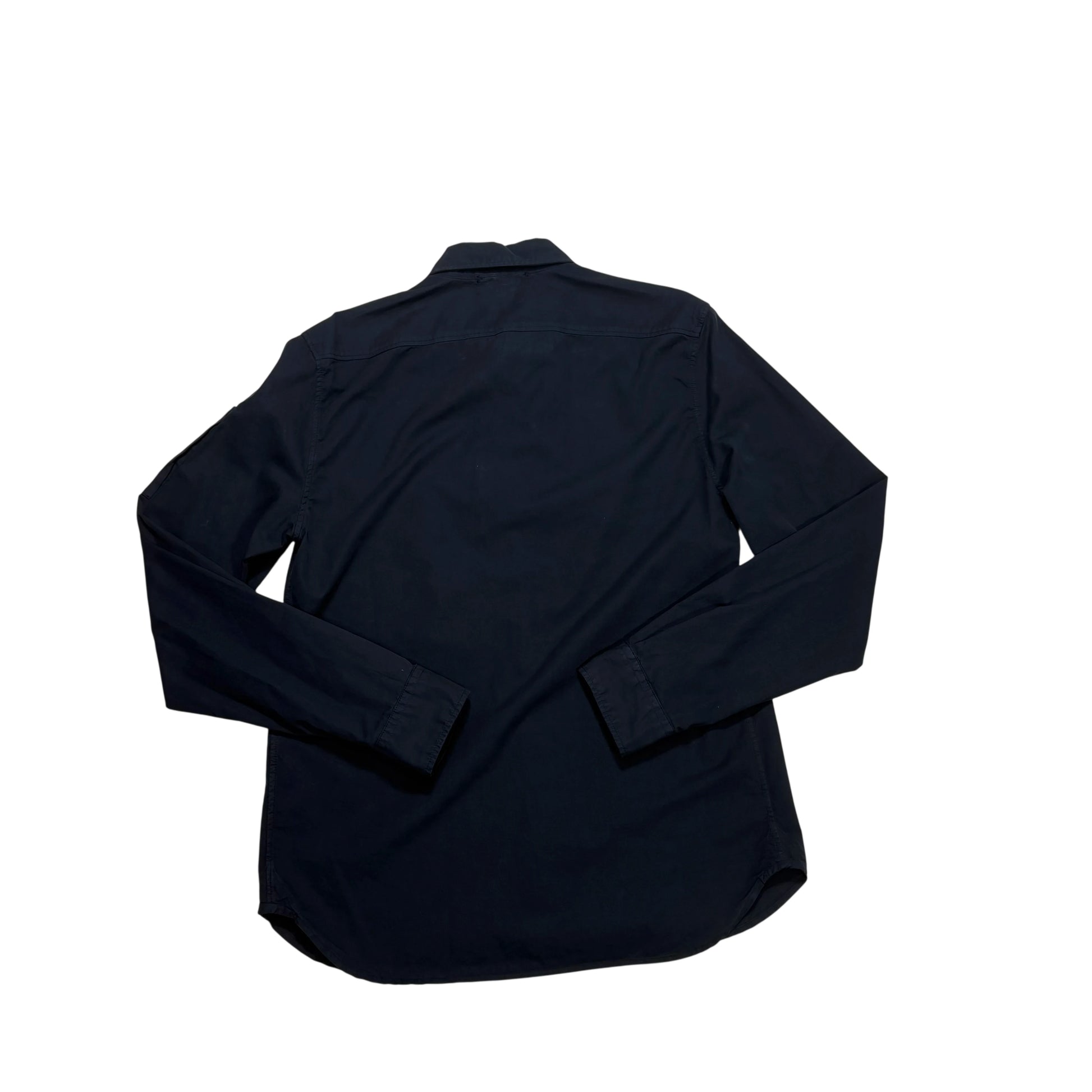 CP Company Navy Long-sleeve Button-up Single Goggle Shirt