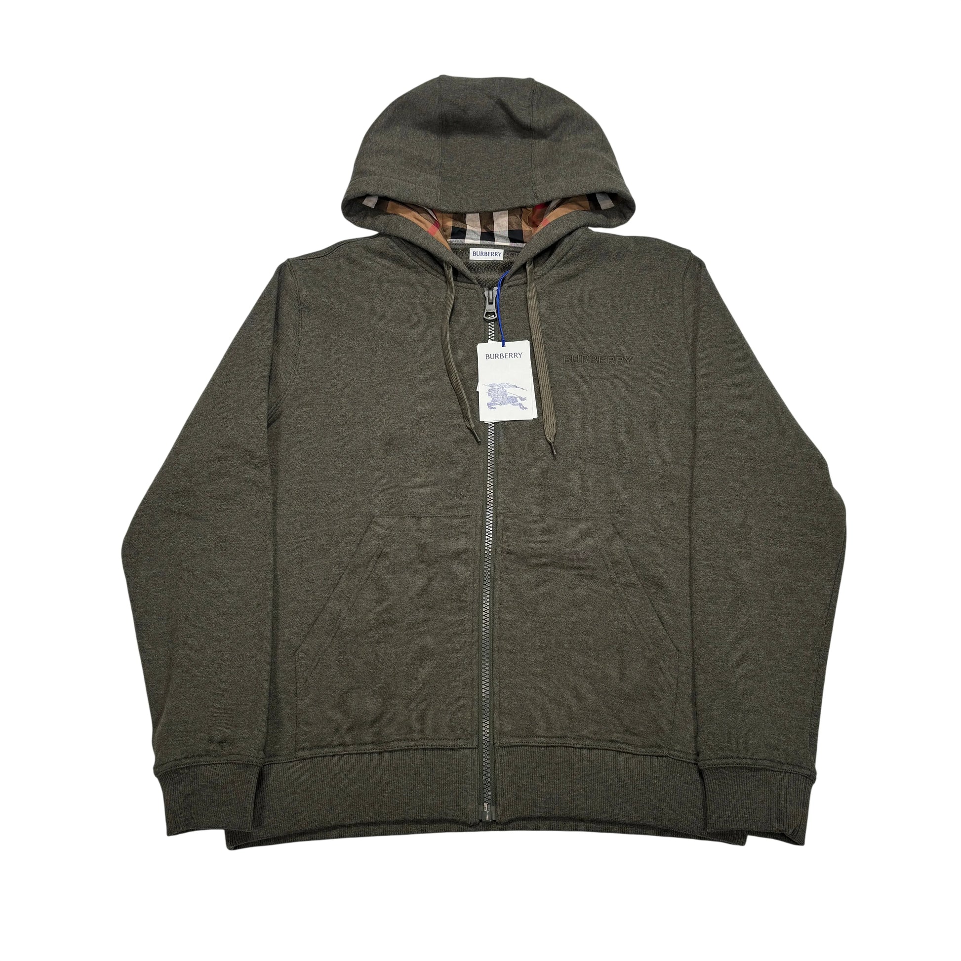 Burberry Green Zip-up Hoodie