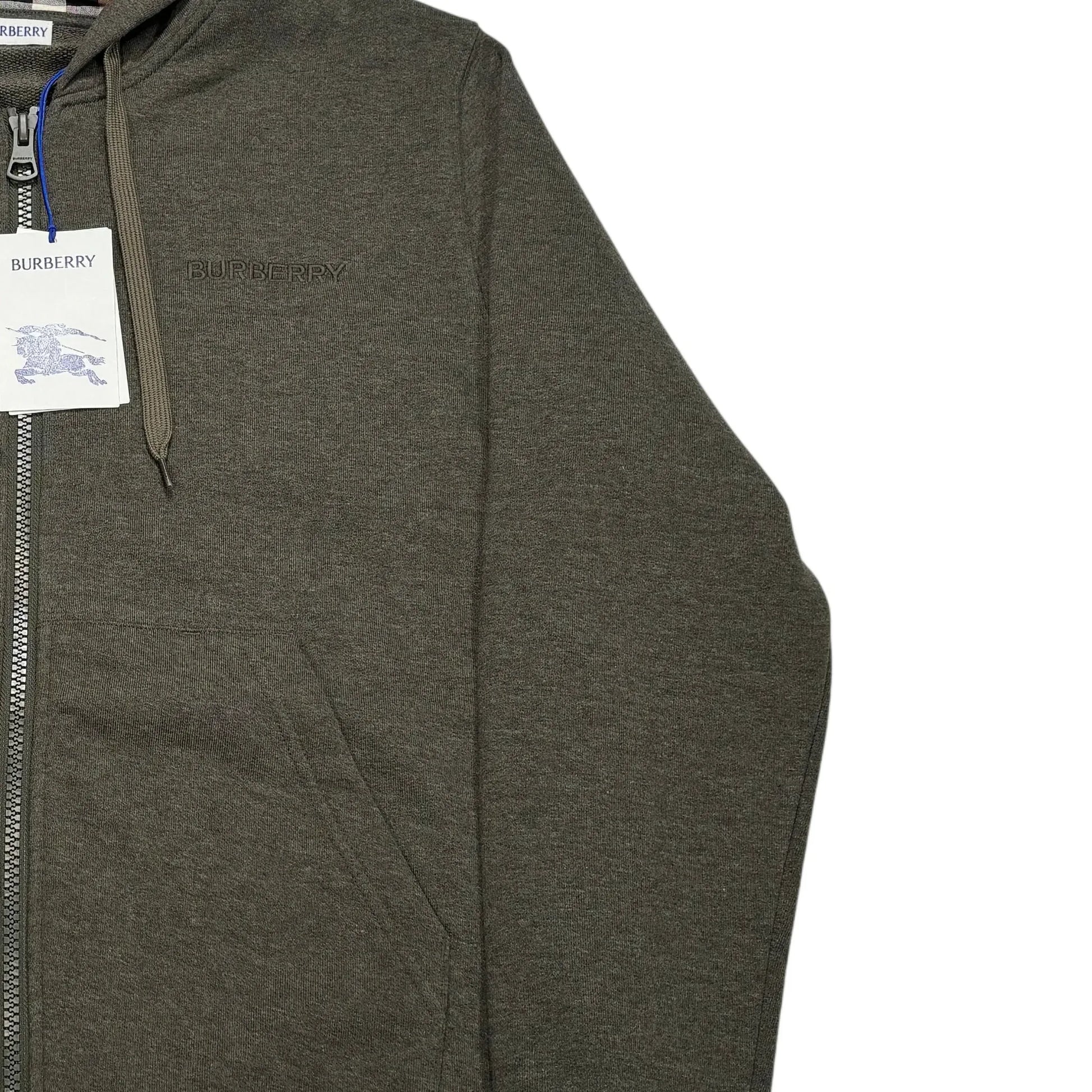 Burberry Green Zip-up Hoodie
