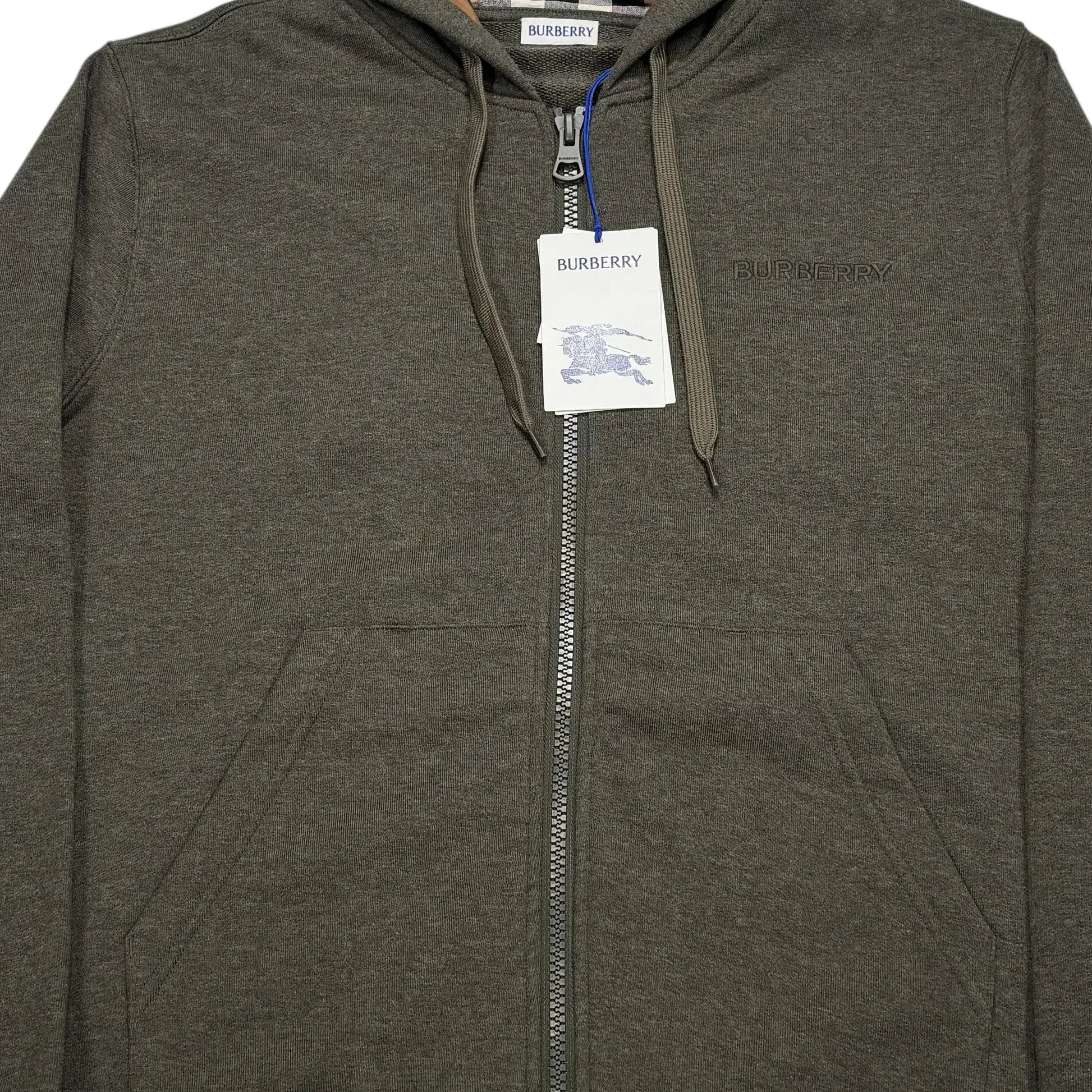 Burberry Green Zip-up Hoodie