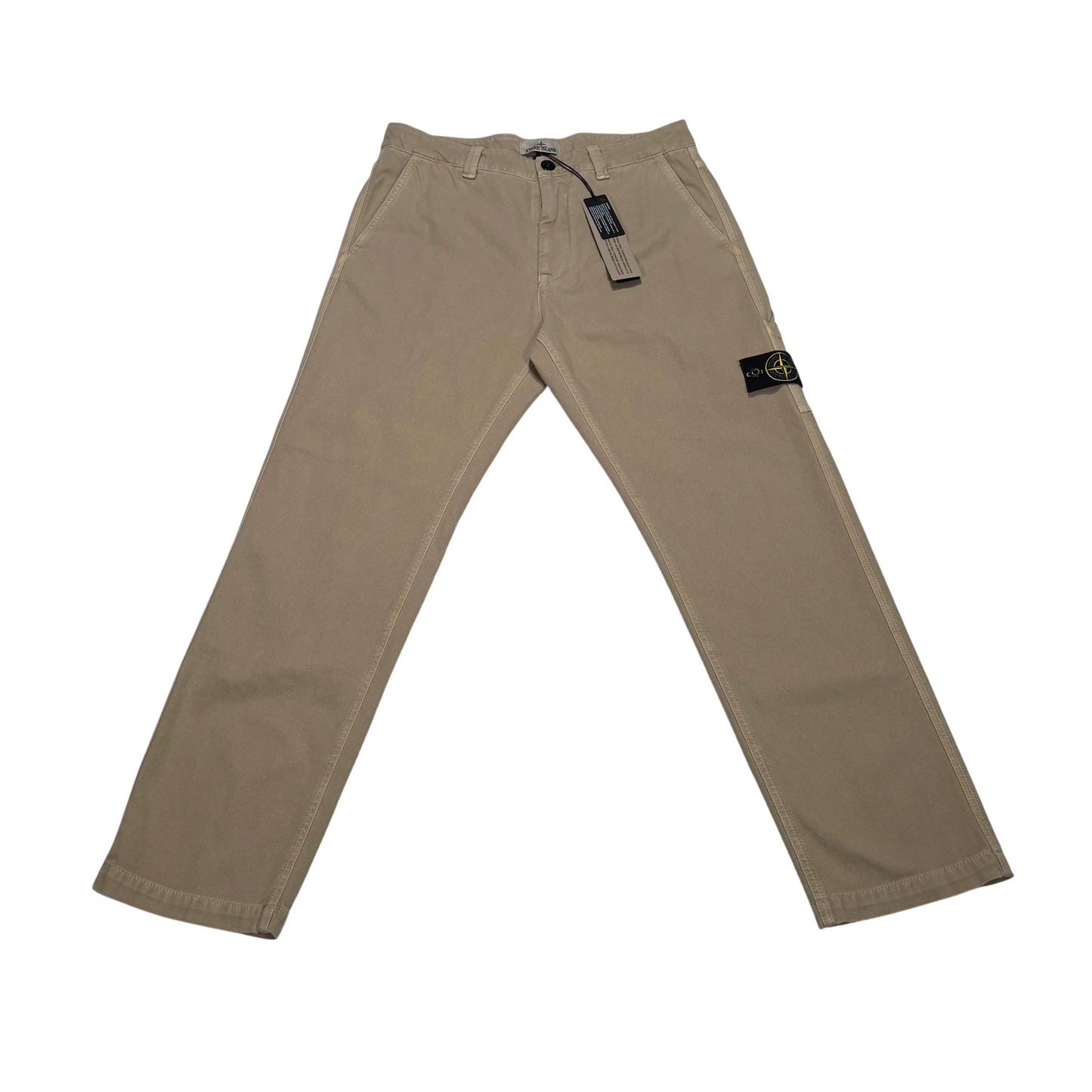 Stone Island Beige Twill Trousers