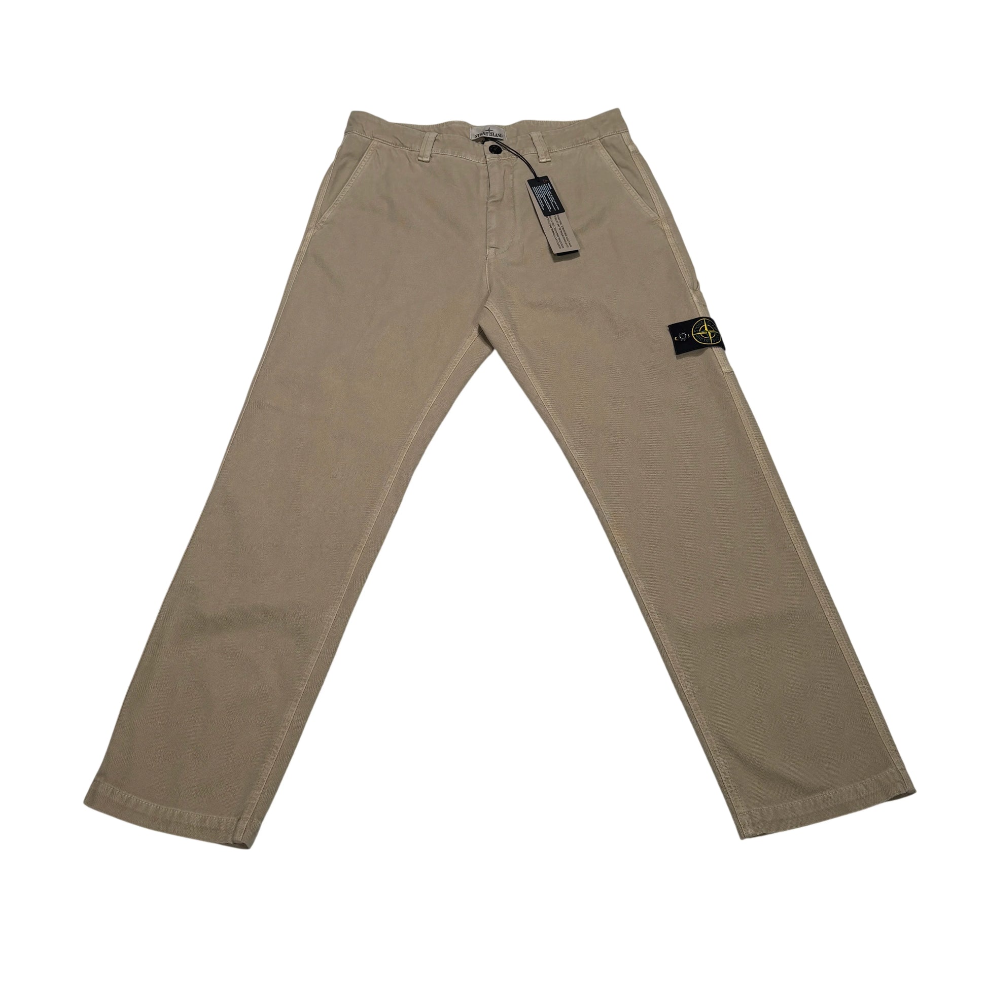 Stone Island Beige Twill Trousers