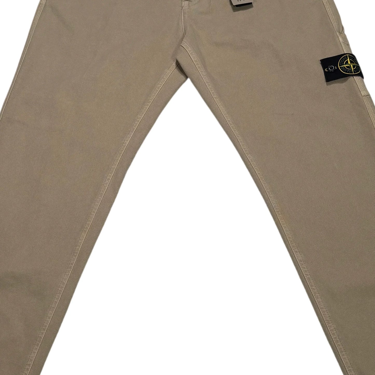 Stone Island Beige Twill Trousers