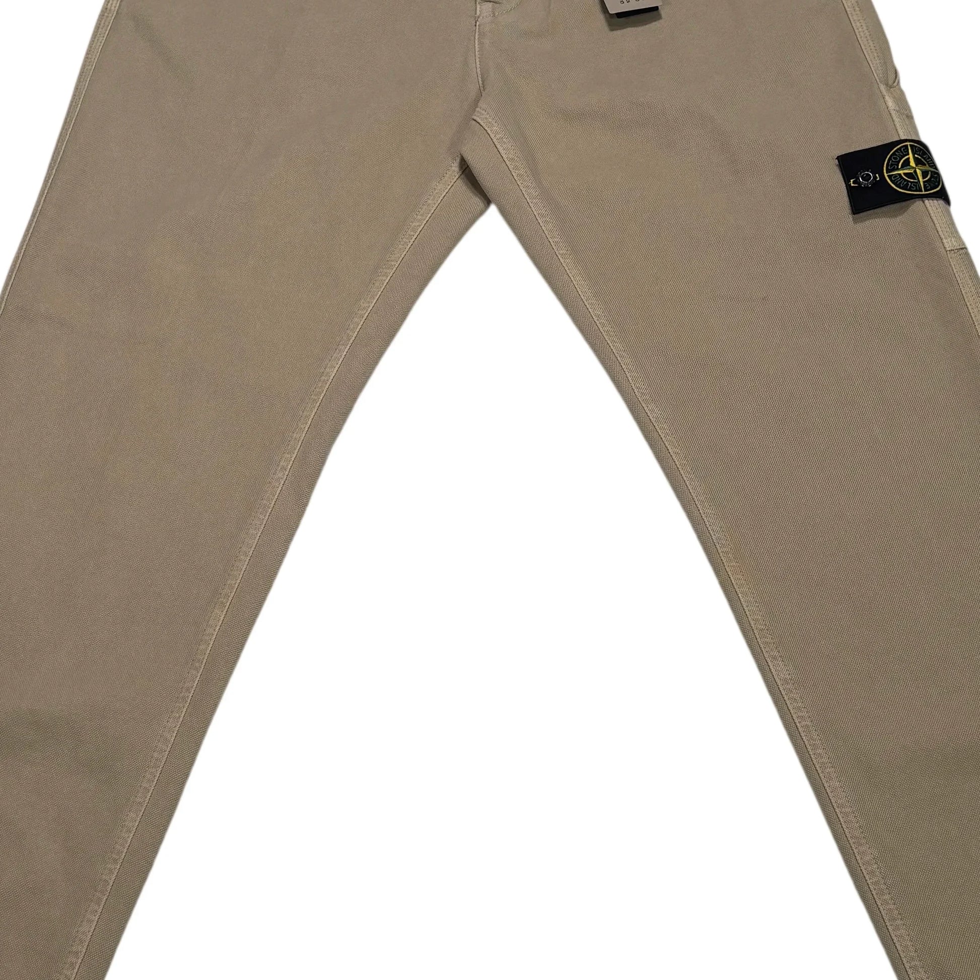 Stone Island Beige Twill Trousers