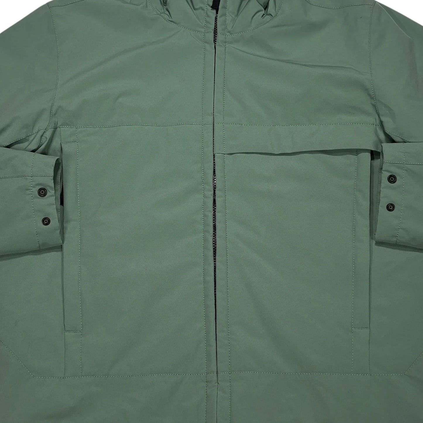 Stone Island Green Hooded Soft Shell-R e.dye Technology with Primaloft Insulation Jacket