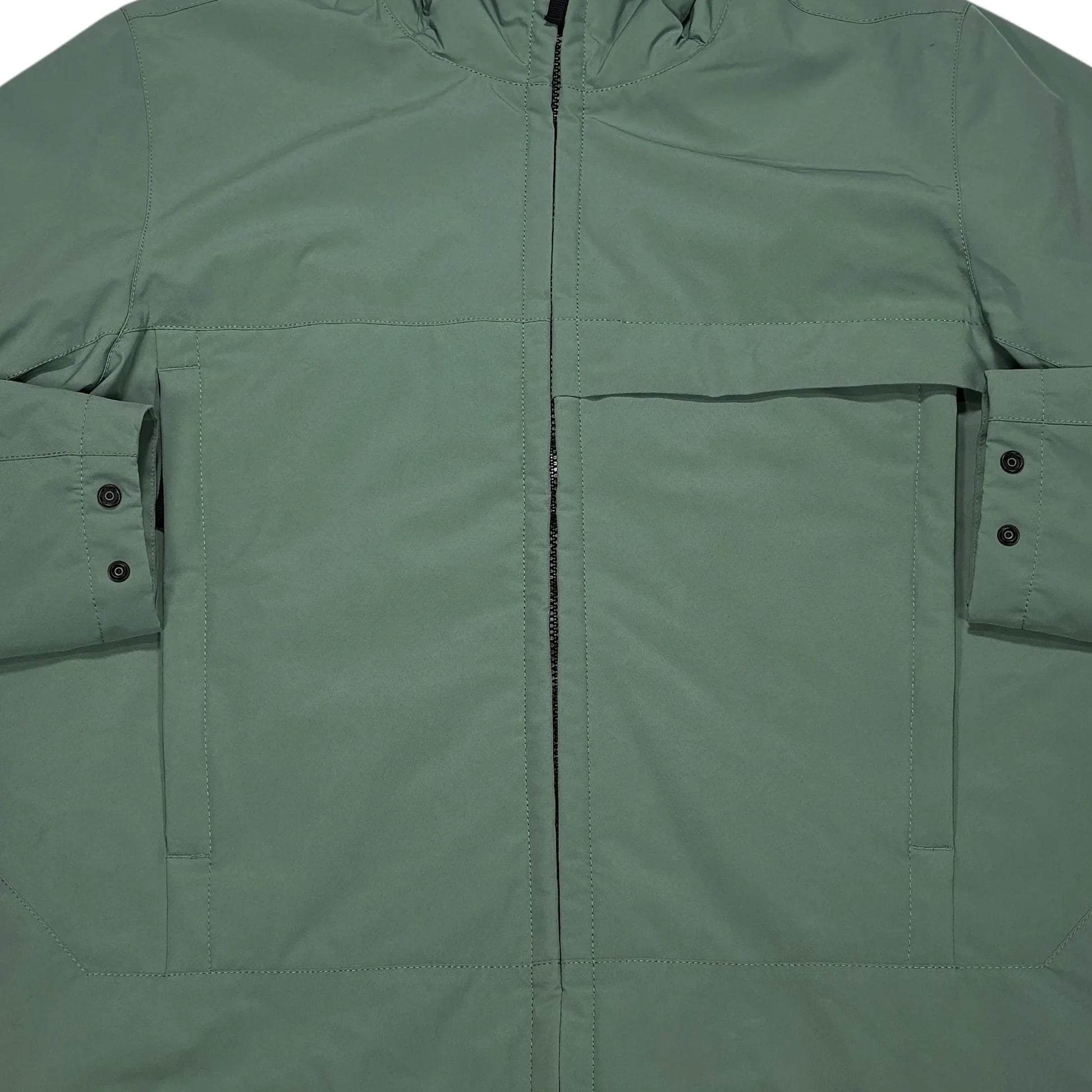 Stone Island Green Hooded Soft Shell-R e.dye Technology with Primaloft Insulation Jacket