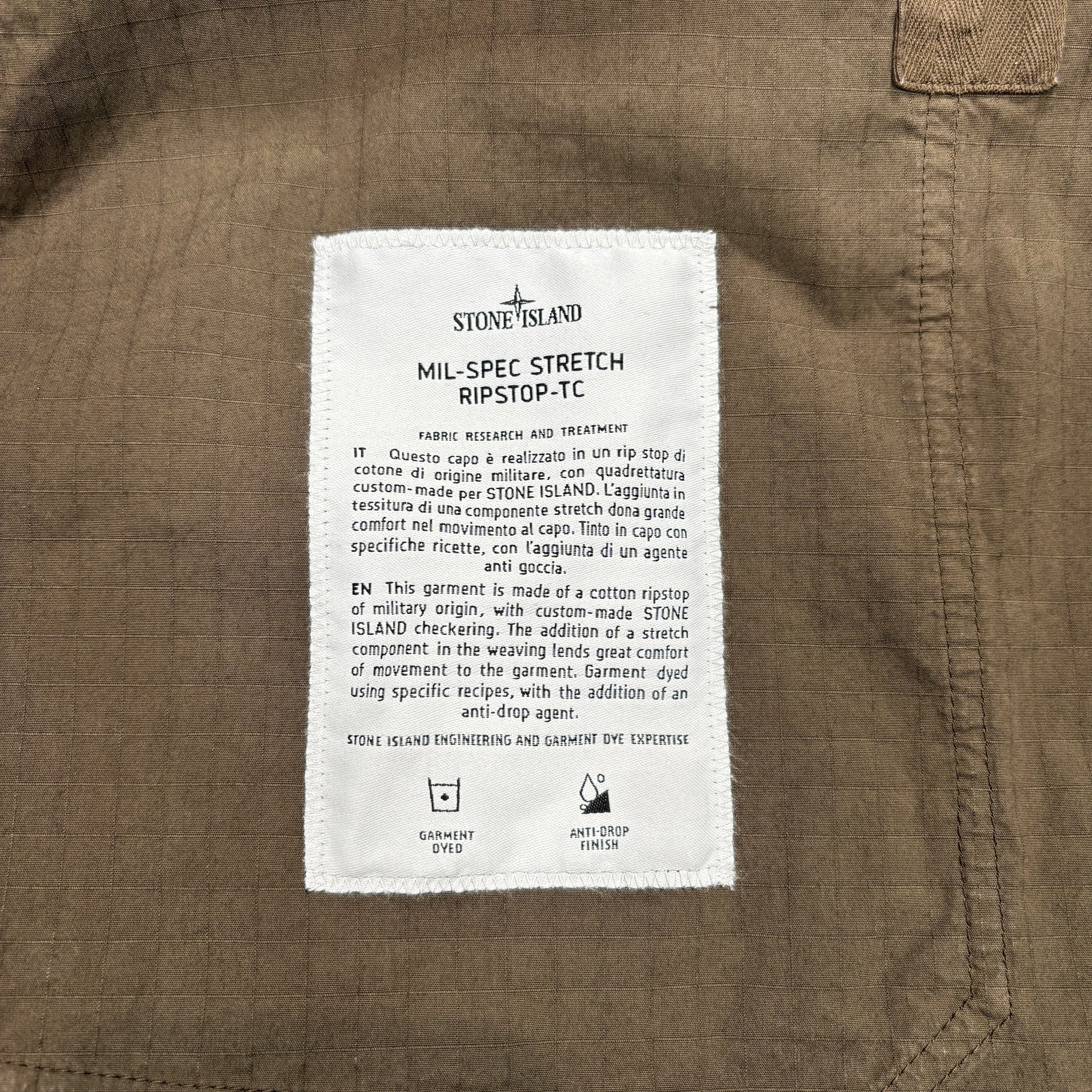 Stone Island Brown Mil-Spec Stretch Ripstop-TC Jacket – THE