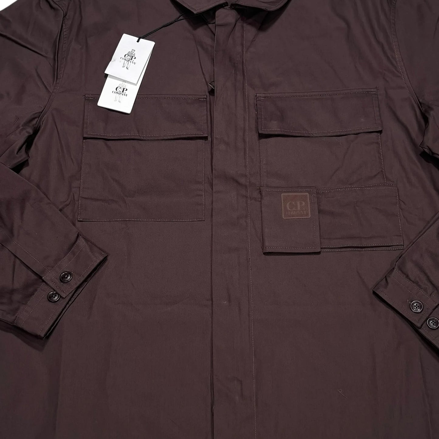 CP Company Brown Workwear Overshirt Jacket