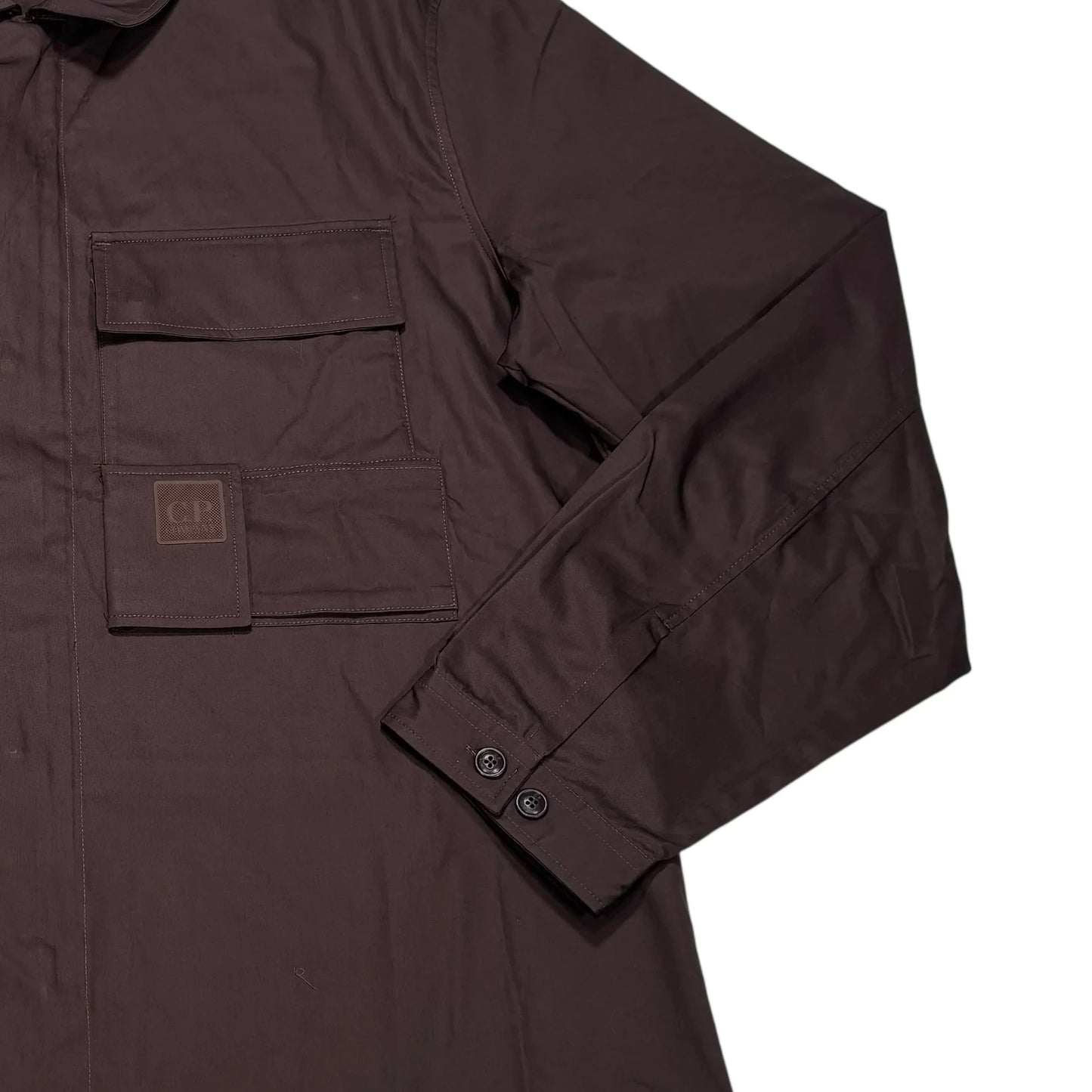 CP Company Brown Workwear Overshirt Jacket