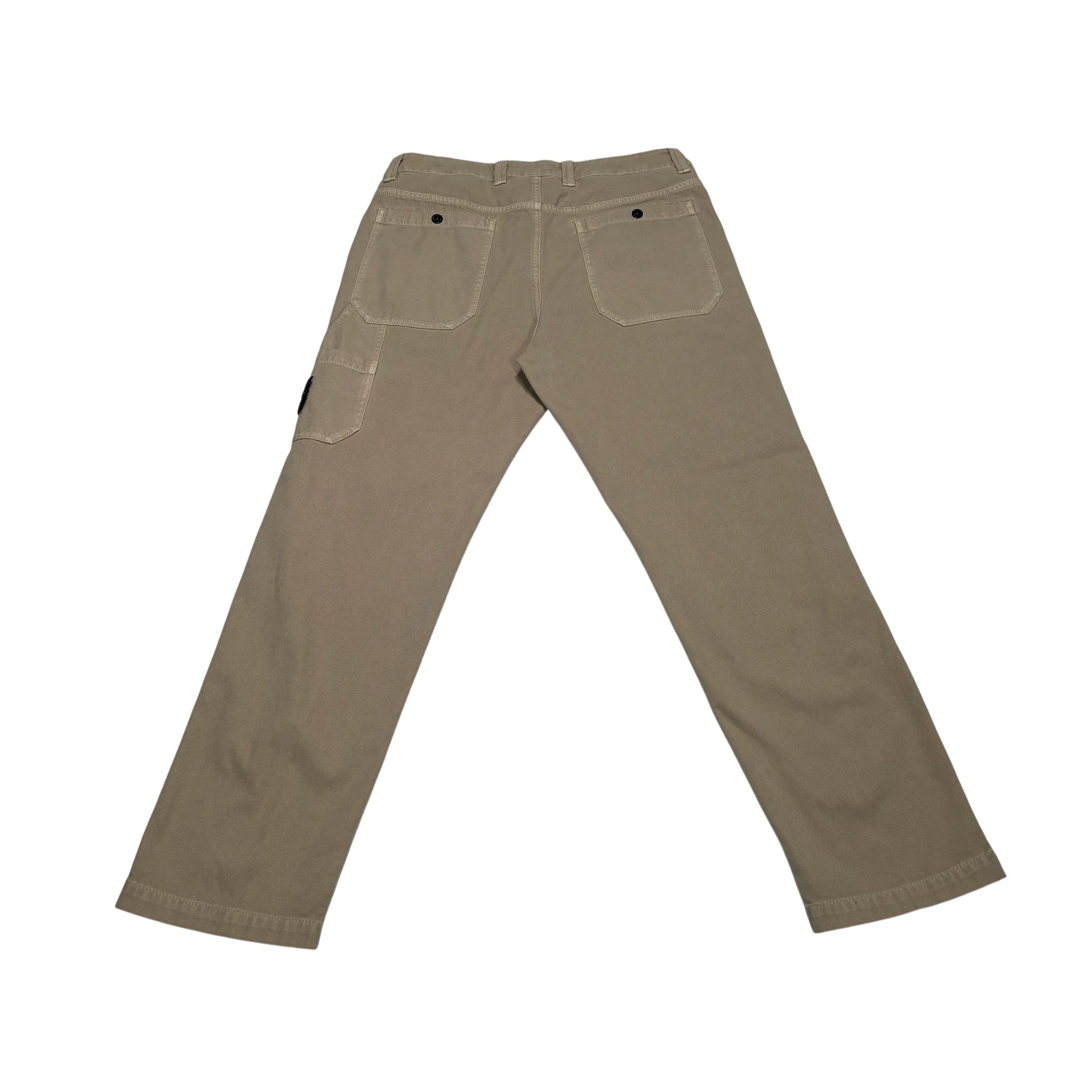 Stone Island Beige Twill Trousers