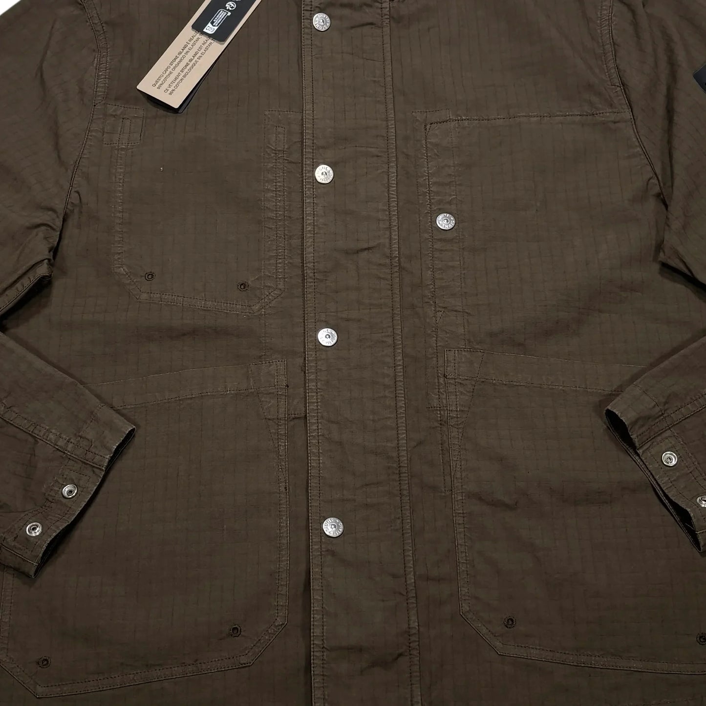 Stone Island Brown Mil-Spec Stretch Ripstop-TC Jacket